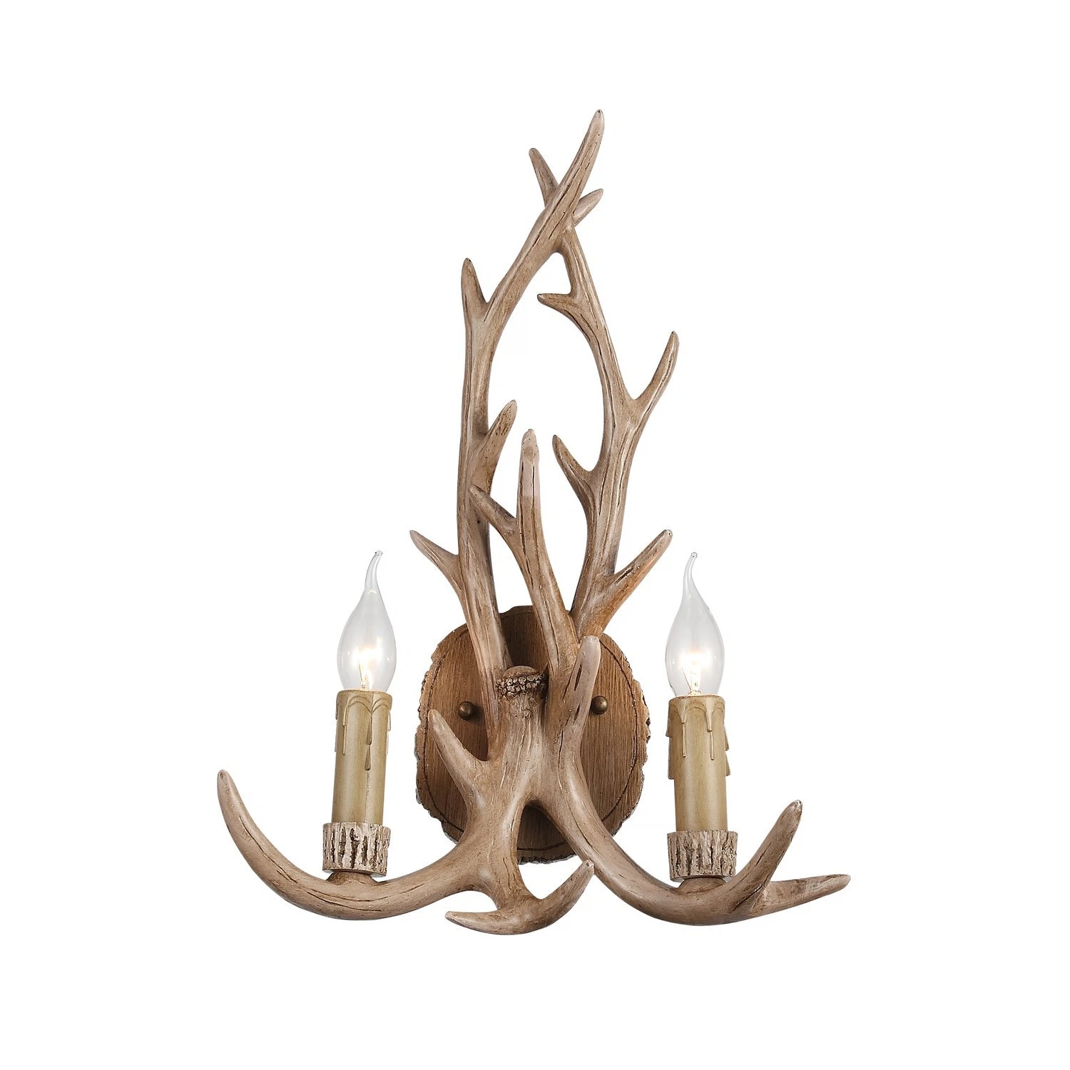 Изображение товара Светильник настенный RENNA E14 2х40W коричневый стиль кантри