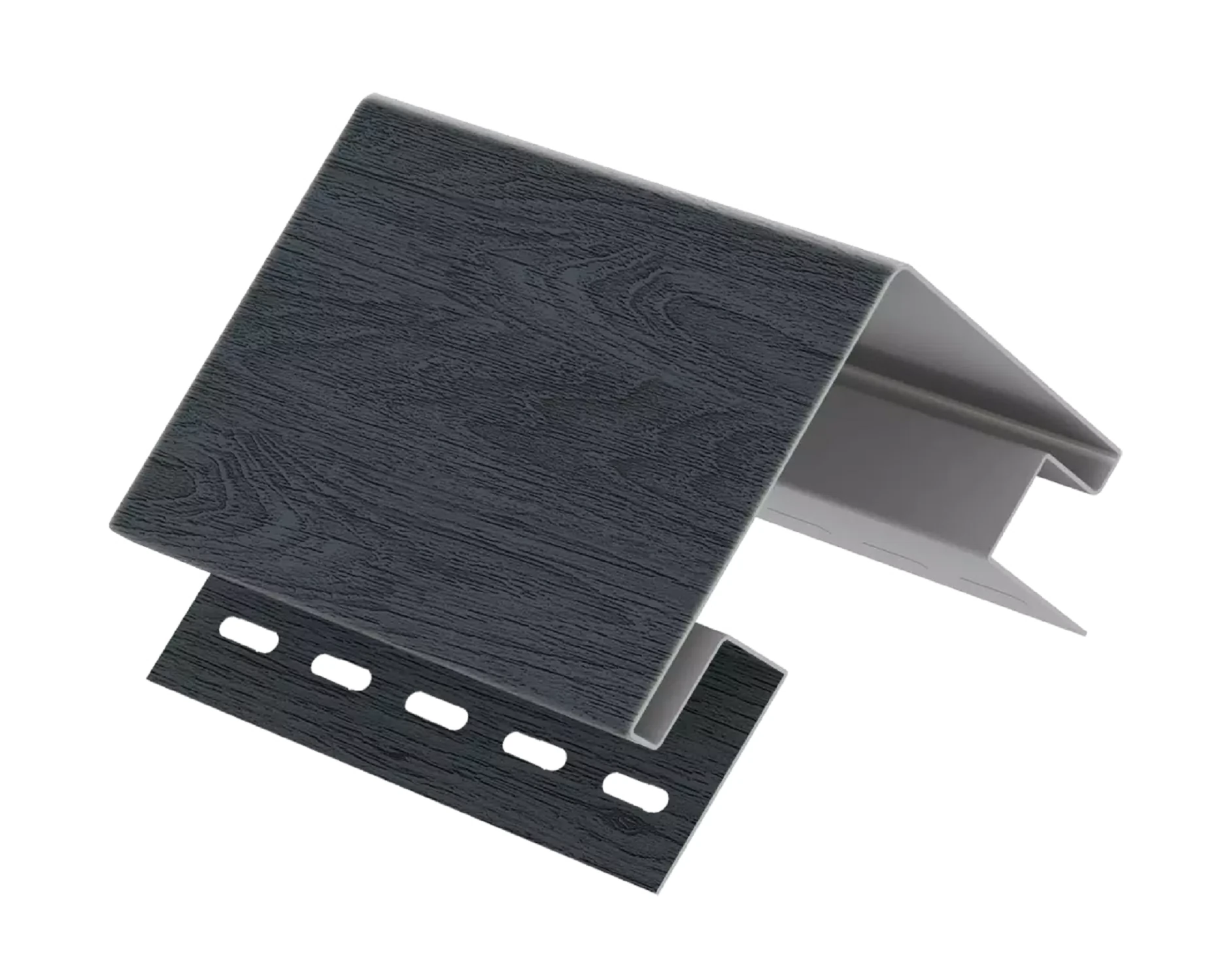 Изображение товара Наружный угол Timberblock Планкен Угольный 74 мм для винилового сайдинга