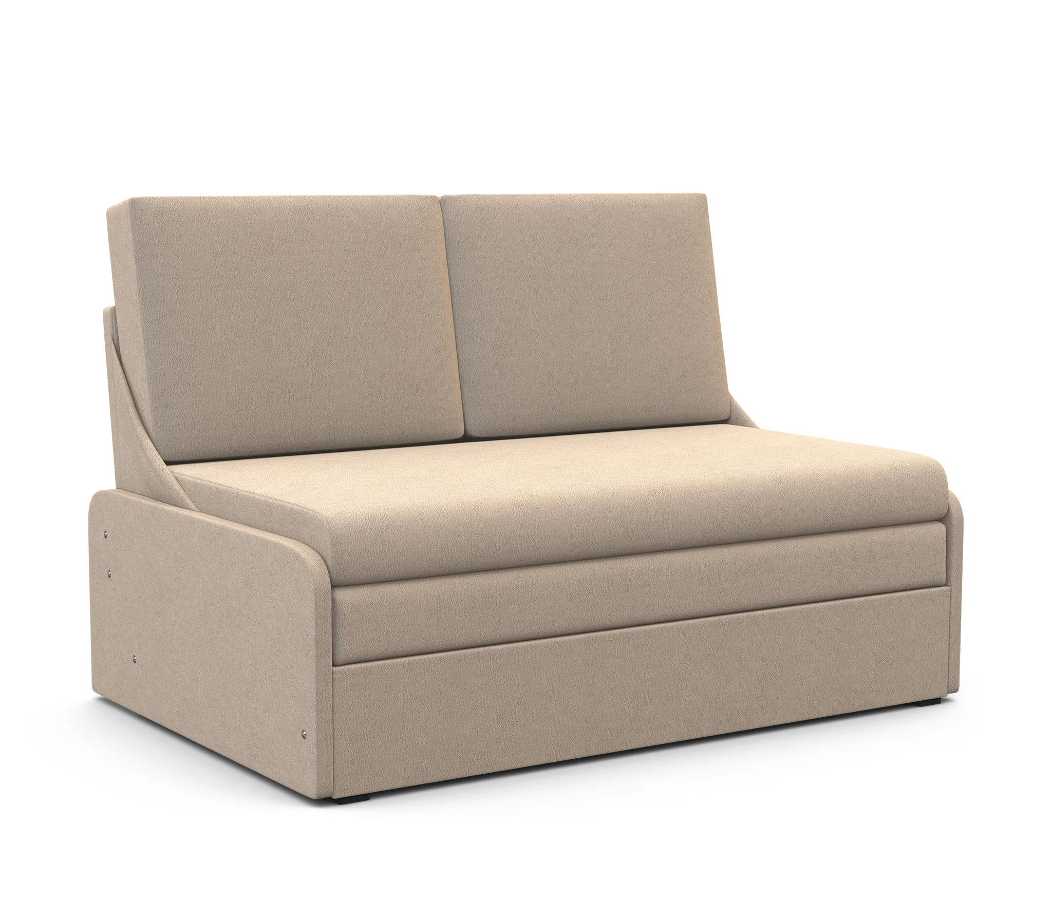 Изображение товара Диван-кровать Уют-2 велюр бежевый современный механиз франц раскладушка