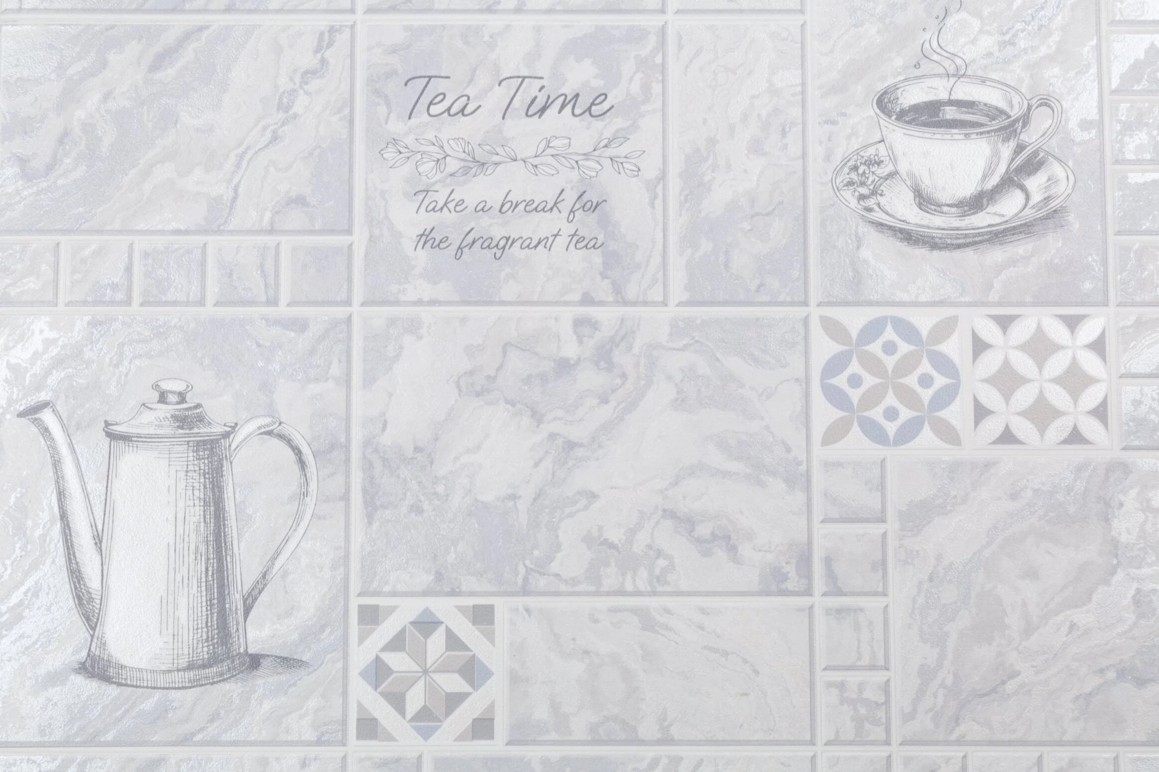 Изображение товара Обои виниловые на бумажной основе PALITRA home Tea Time серые, 10,05х0,53м., HC11060-46