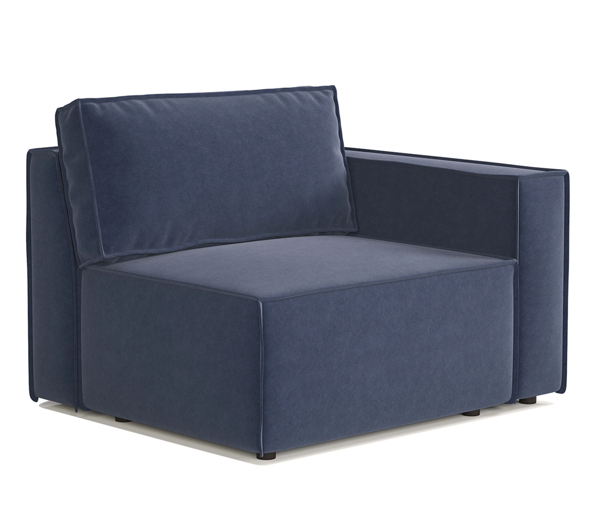 Изображение товара Модульный диван Шарм 25 правый велюр Ультра миднайт