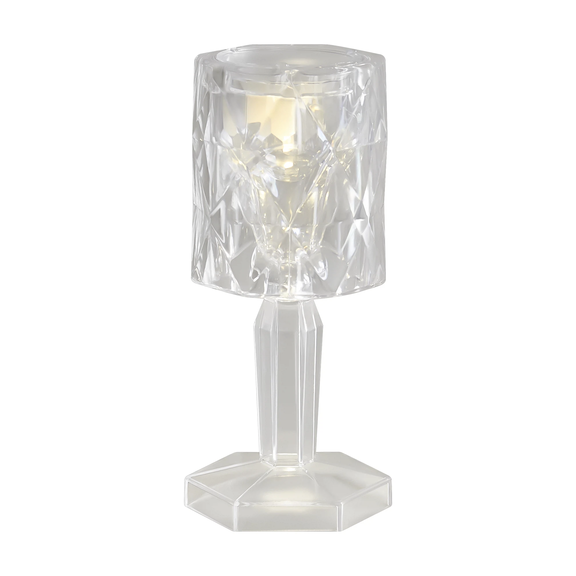 Изображение товара Настольный светильник на батарейках Voltega VGL6162RL-L1TR1 Прозрачный 3000К/1Вт