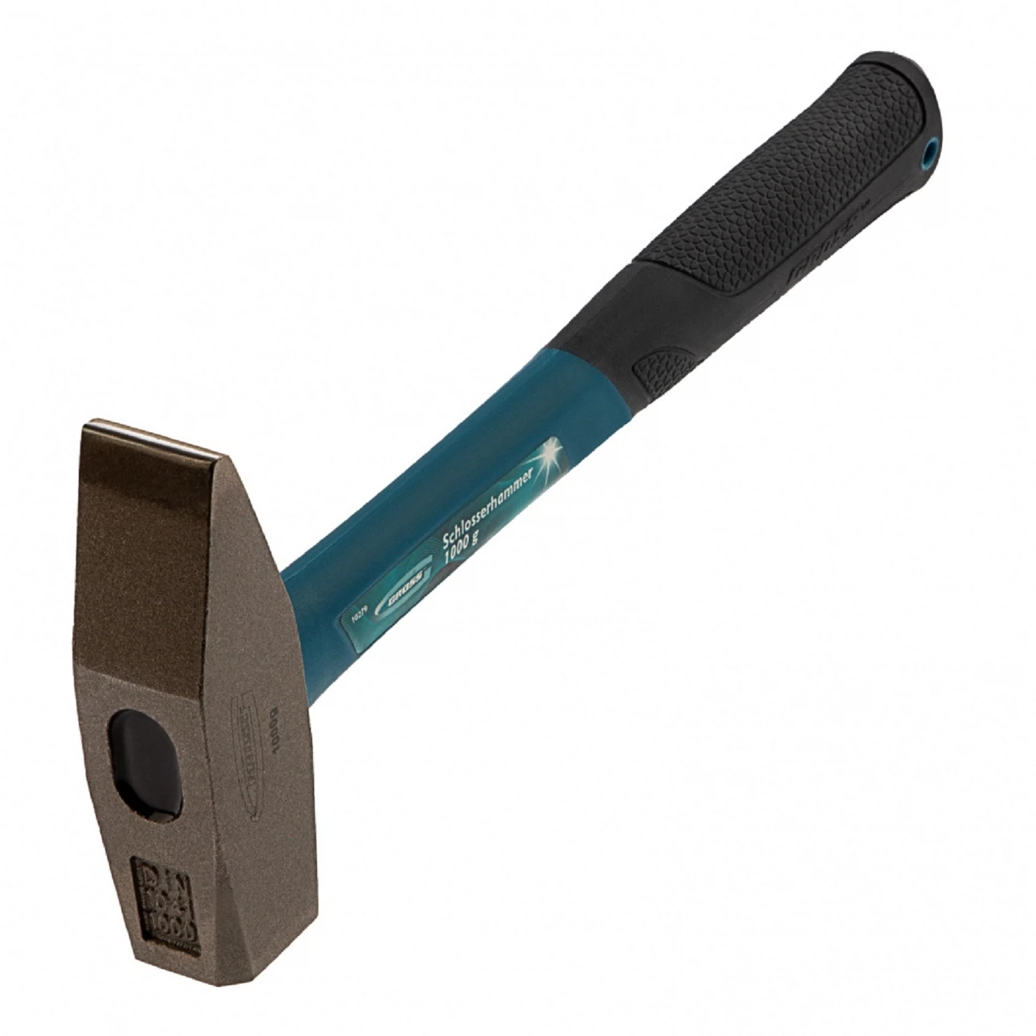 Изображение товара Слесарный молоток Gross 10279 1000 г квадратный боек фиберглассовая рукоятка