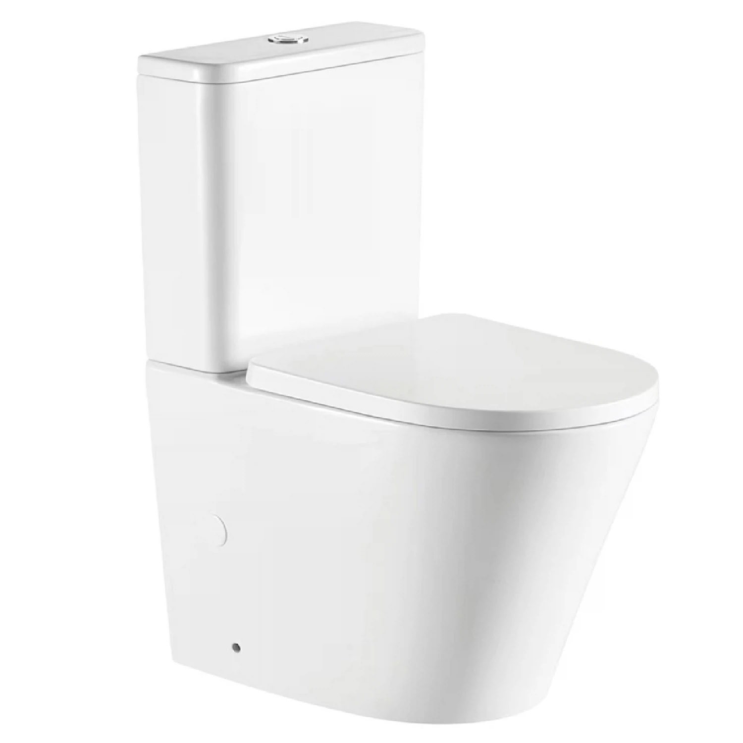 Изображение товара WesnaArt RAY104-RAY11 — компактный напольный унитаз, белый, 62x38.5x39.5 см