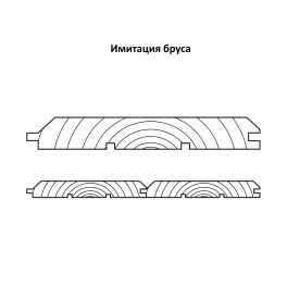 Имитация бруса "ТД Крона" 17*176*3000 АВ (5шт/2,55м2)