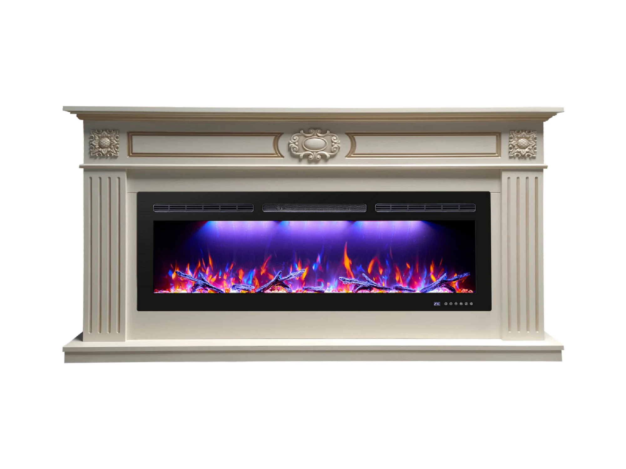 Изображение товара Каминокомплект: Герцог ЕС (Fresspace55) с Freespace55 бежевый золотой патиной