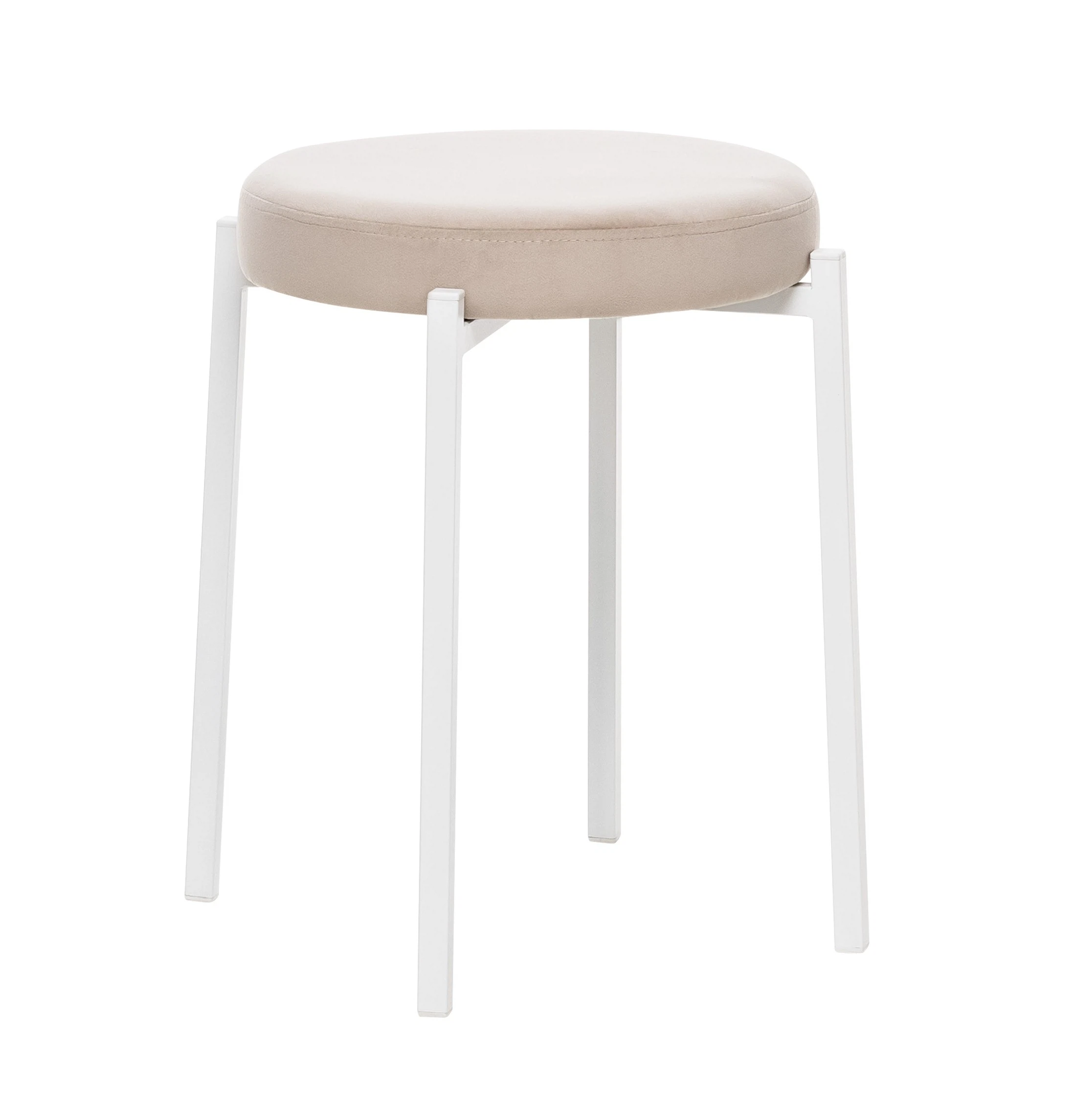Изображение товара Табурет Leset Авис белый/бежевый, удобный и стильный для кухни