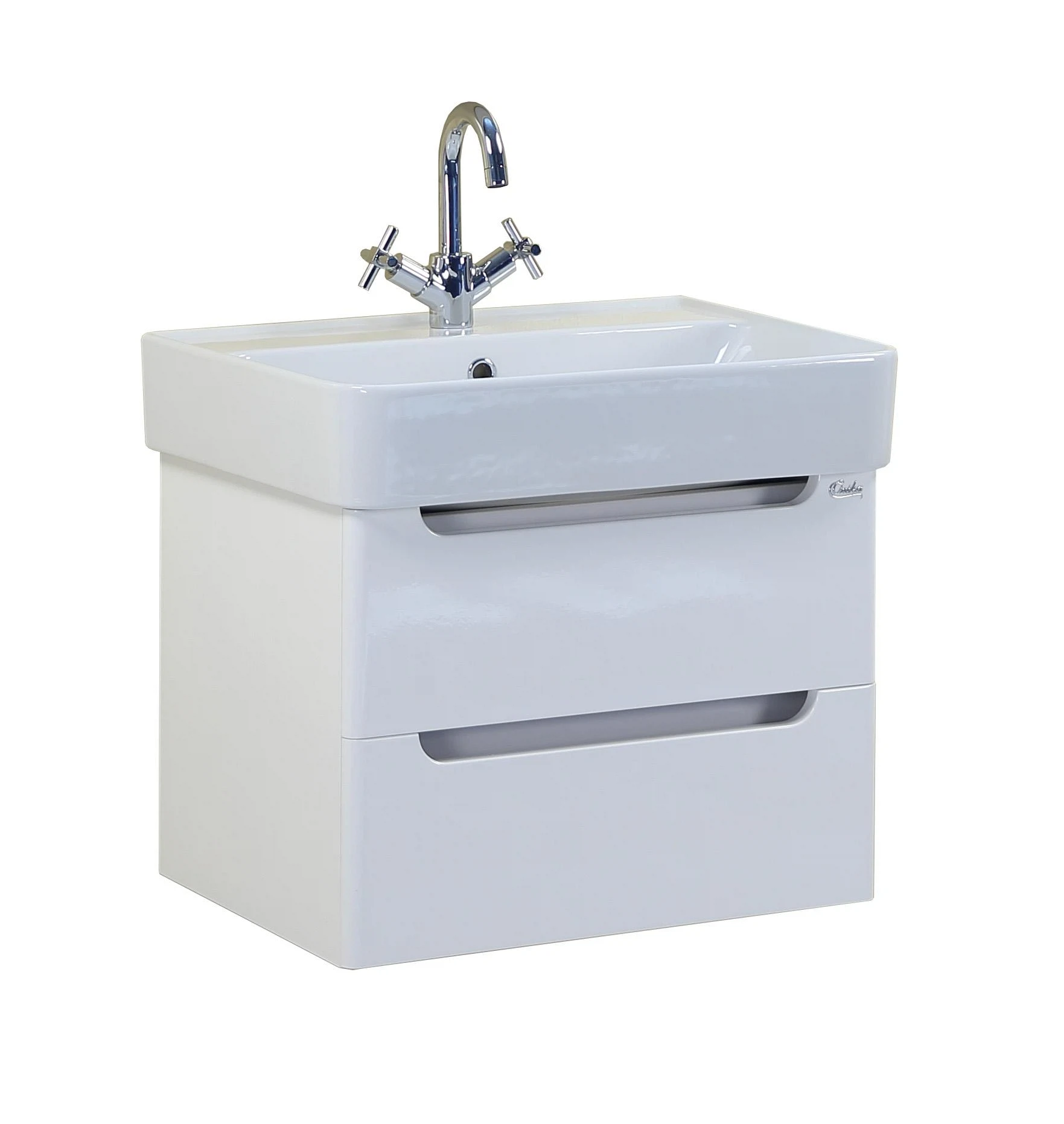 Изображение товара Тумба для ванной комнаты Onika Неаполь 60 подвесная белая стильная и практичная