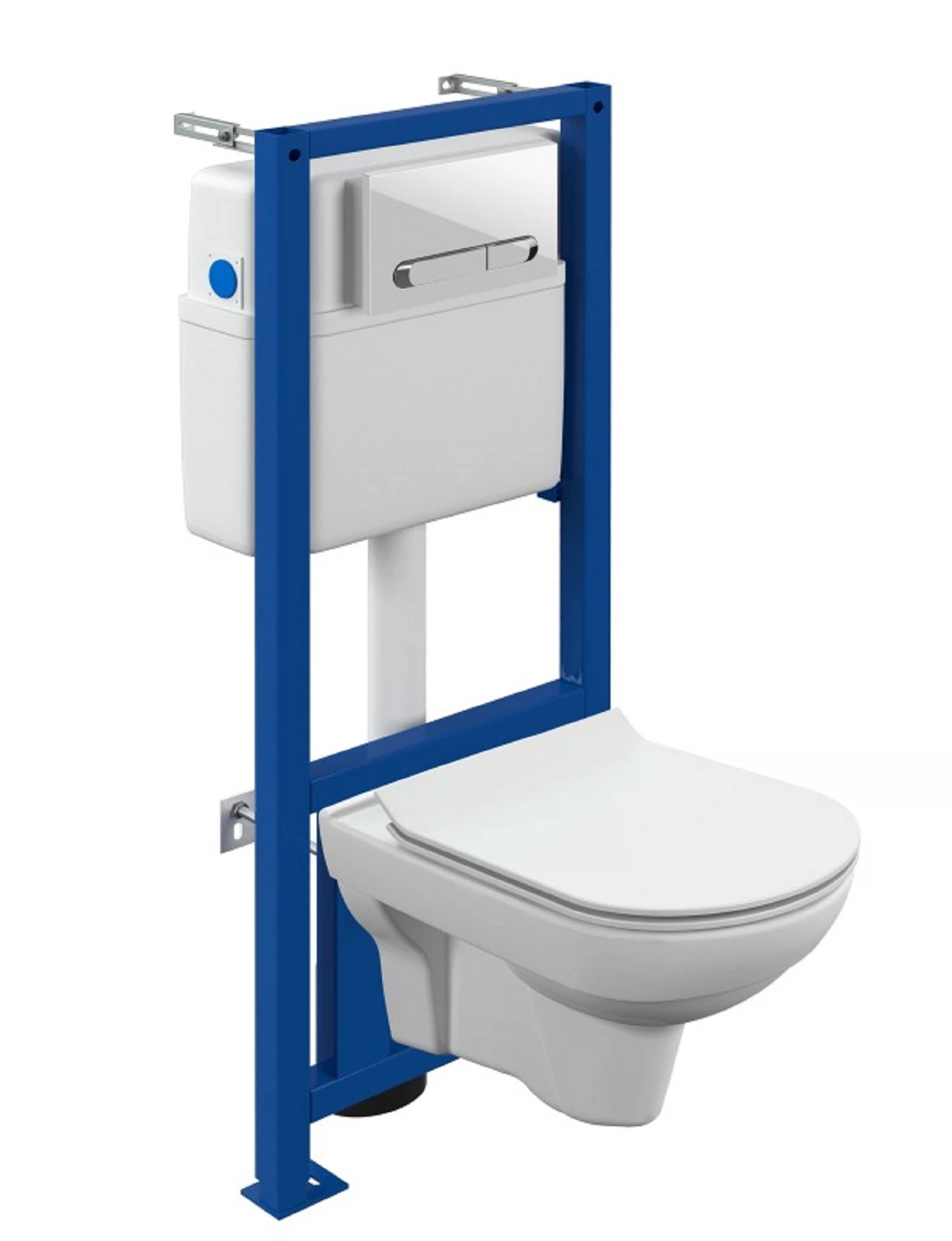 Изображение товара Комплект инсталляции CITY CO DPL EO slim с унитазом и кнопкой ESTETICA