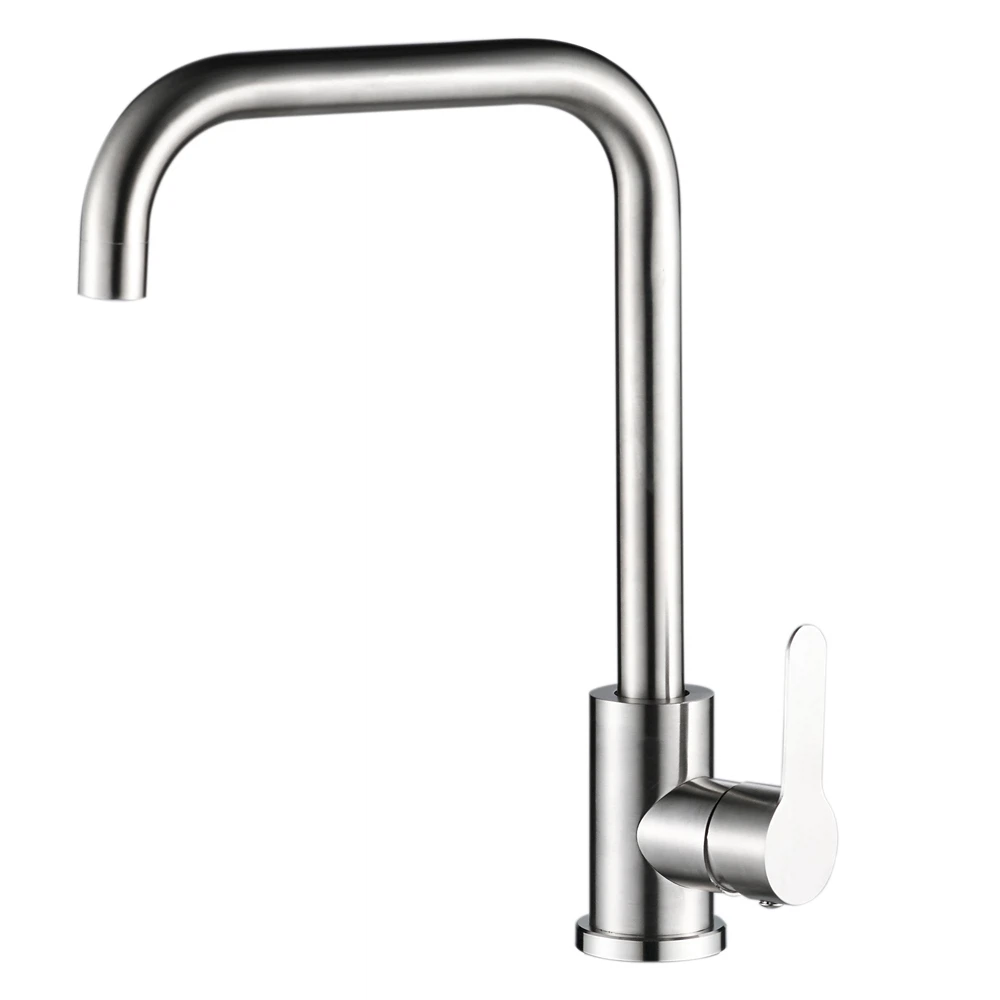 Изображение товара WesnaArt EKO05-150 смеситель для кухни сатин, 1/2" подводка, керамический картридж