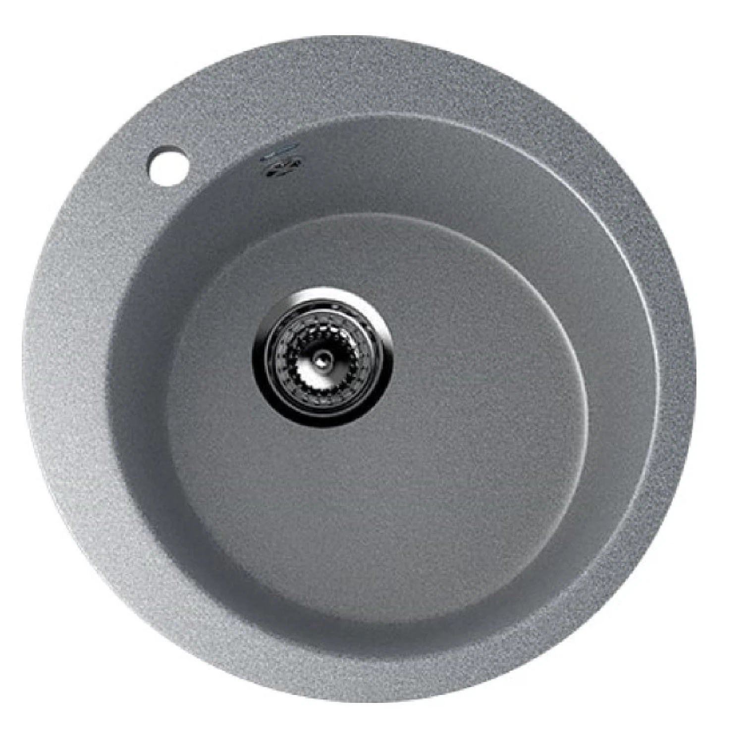 Изображение товара Кухонная мойка Ulgran U-405-309 из искусственного мрамора, круглая, серая