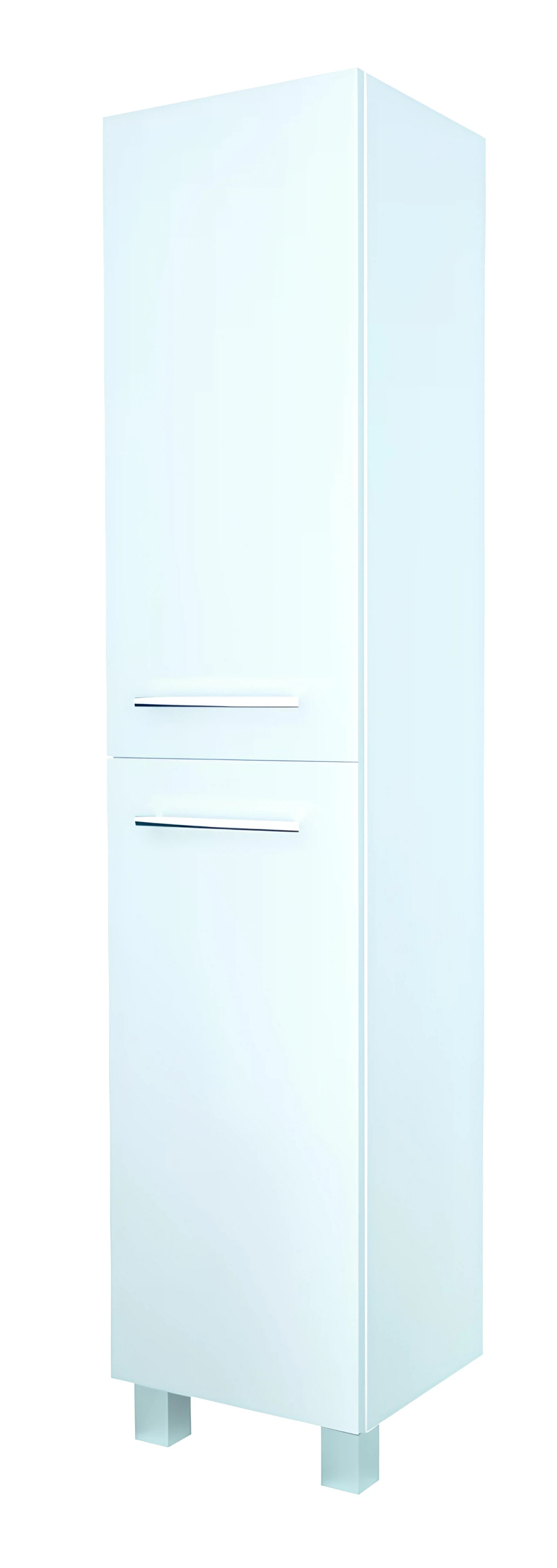 Изображение товара Пенал в ванную 1Marka  Соната 35см напольный с бельевой корзиной, цвет Белый глянец, Правый У23259