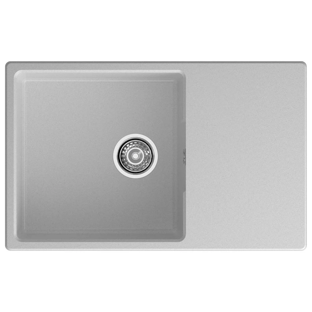 Изображение товара Кухонная мойка GranFest URBAN 678L, серый, кварц