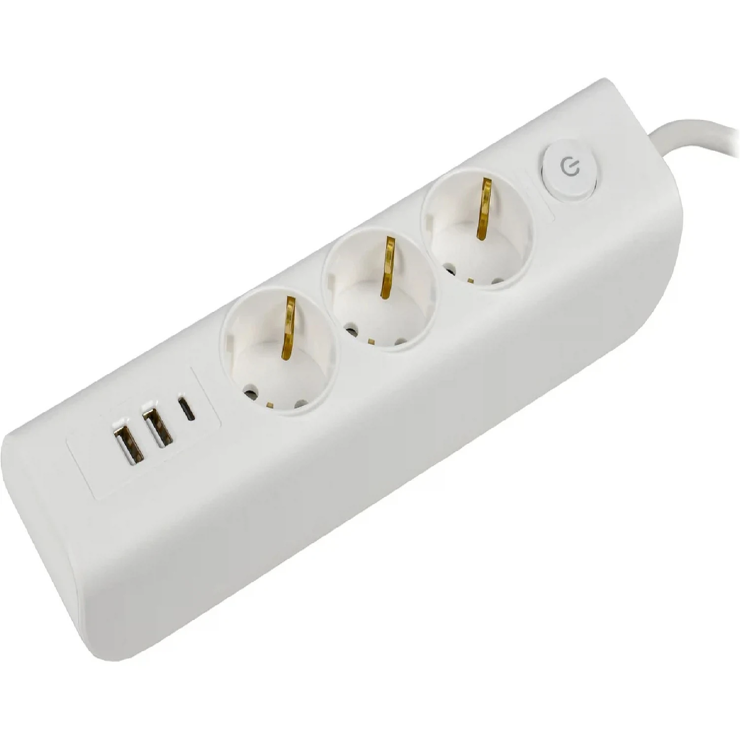 Изображение товара Удлинитель IEK MODERN У03В 2м с заземлением и USB