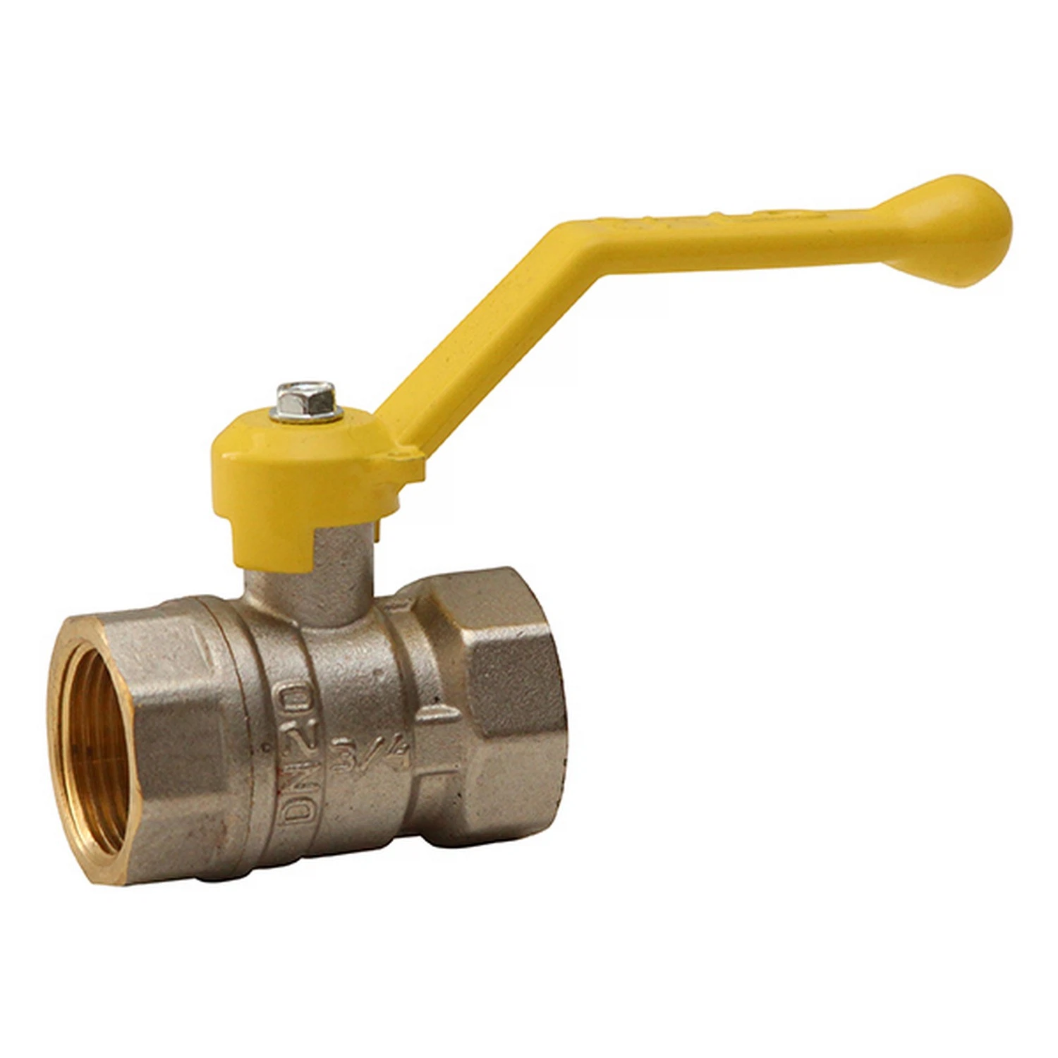 Изображение товара Газовый шаровой кран латунный LD PRIDE 3/4 дюйма проходной ручка