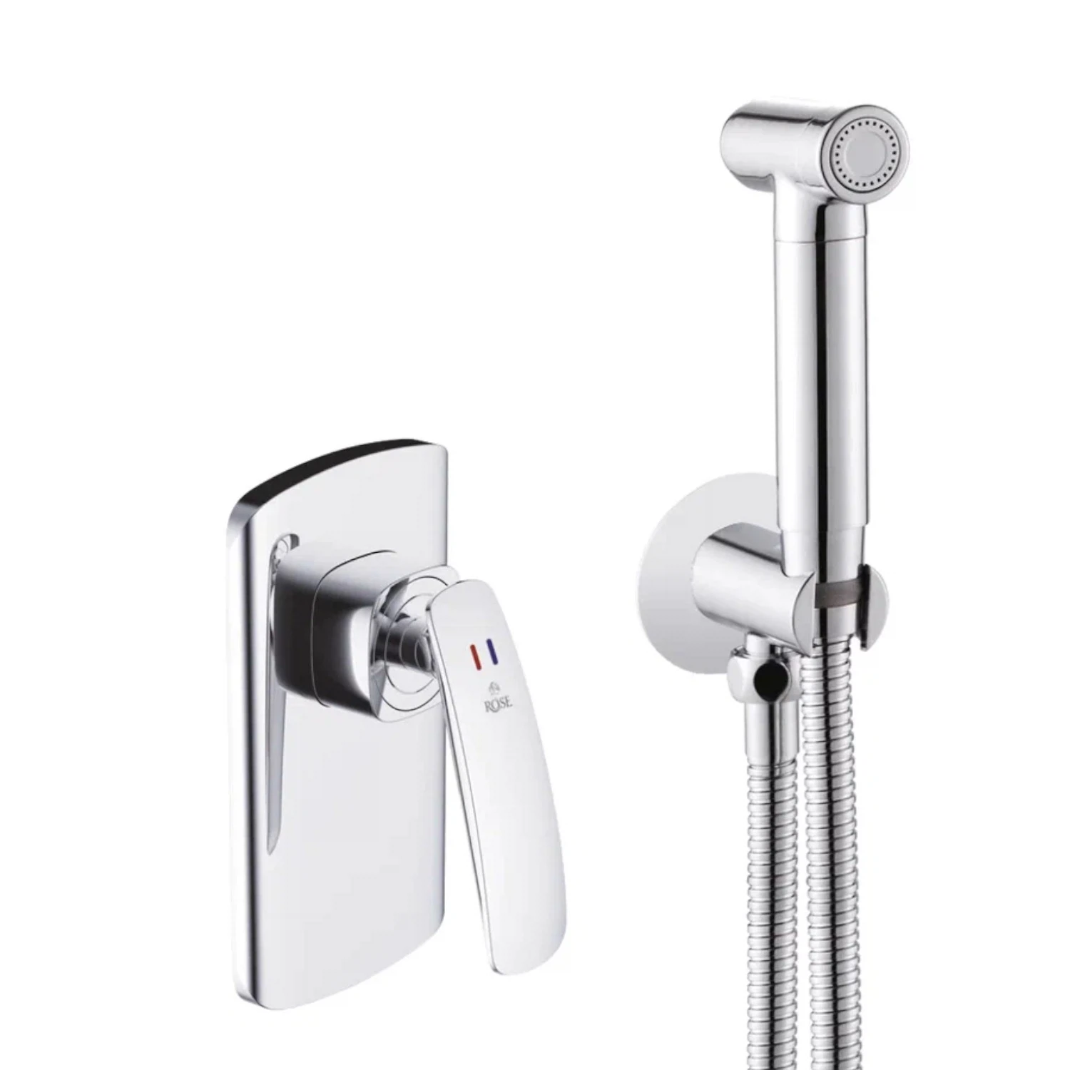 Изображение товара Гигиенический душ Rose R1105 с хромированным покрытием (110) - рычажное управление