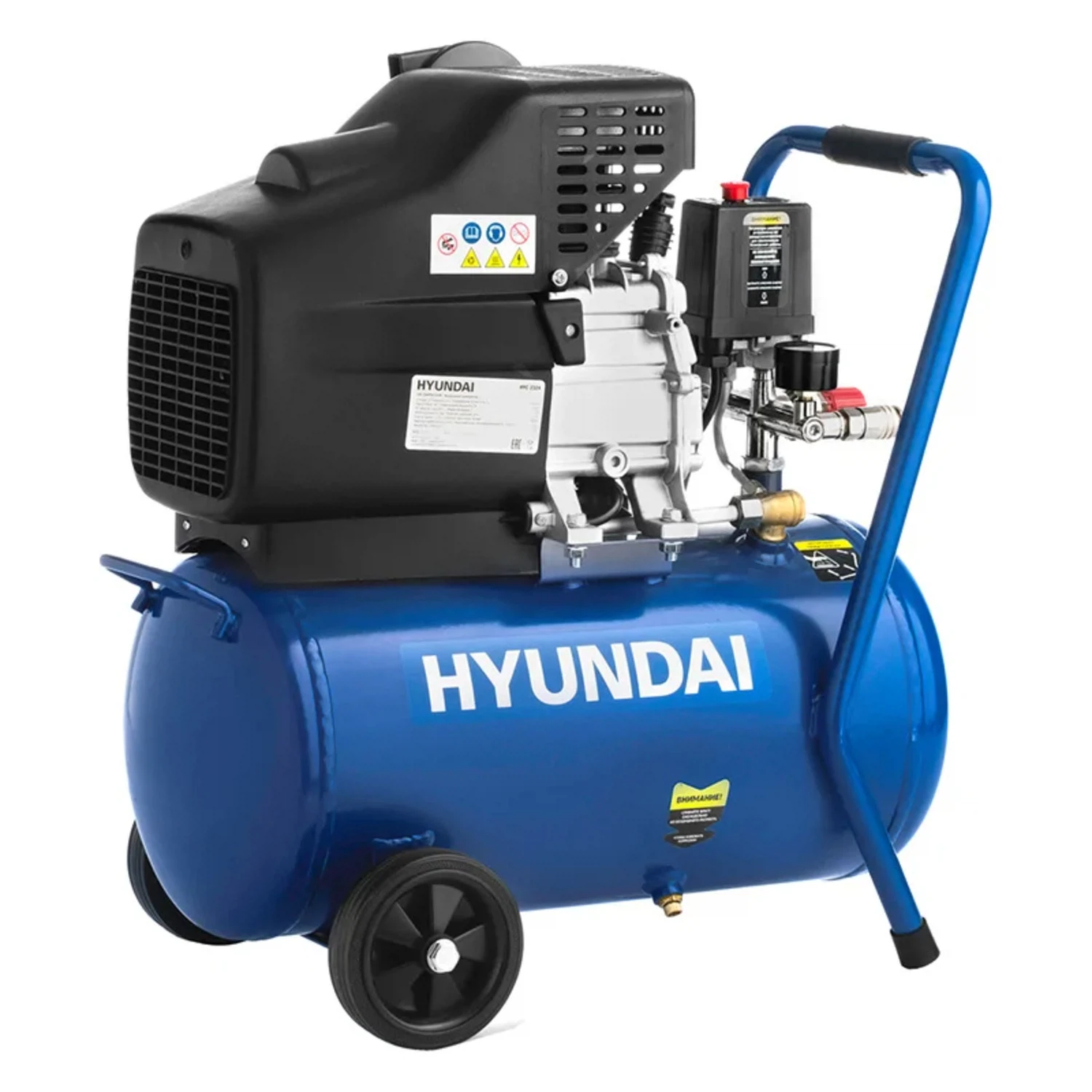 Изображение товара Масляный компрессор Hyundai HYC 2324 поршневой коаксиальный 24 л 8 Бар