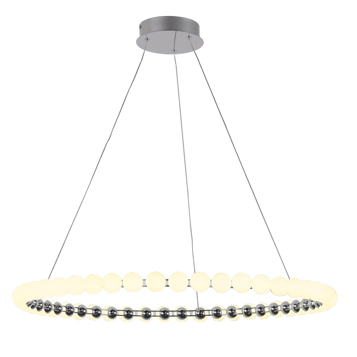 Изображение товара Подвесная люстра FAVOURITE 4589-8P с встроенными светодиодами модерн хром 52W