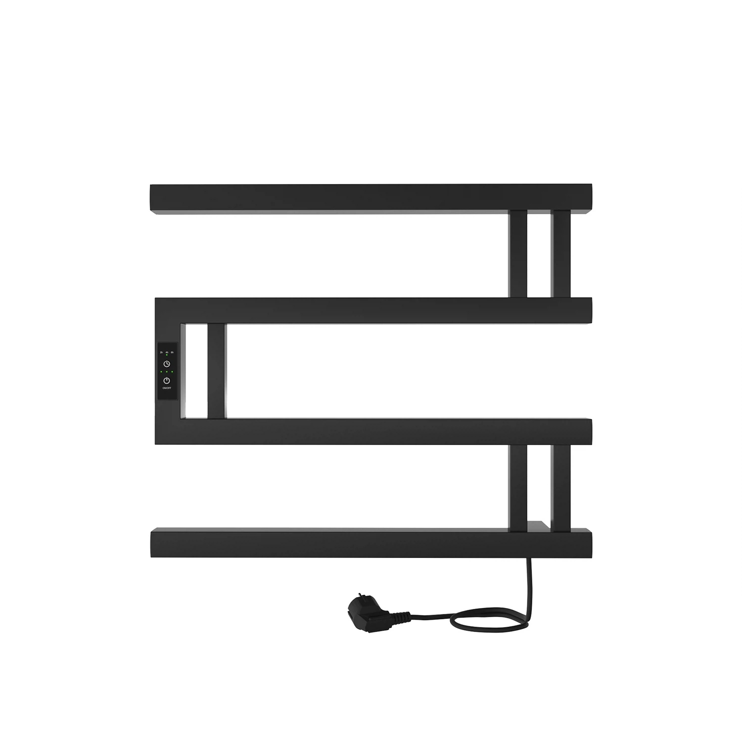 Изображение товара Полотенцесушитель Muza (electro) 40/50 (таймер, скрытый провод справа, Черный муар) INDIGO