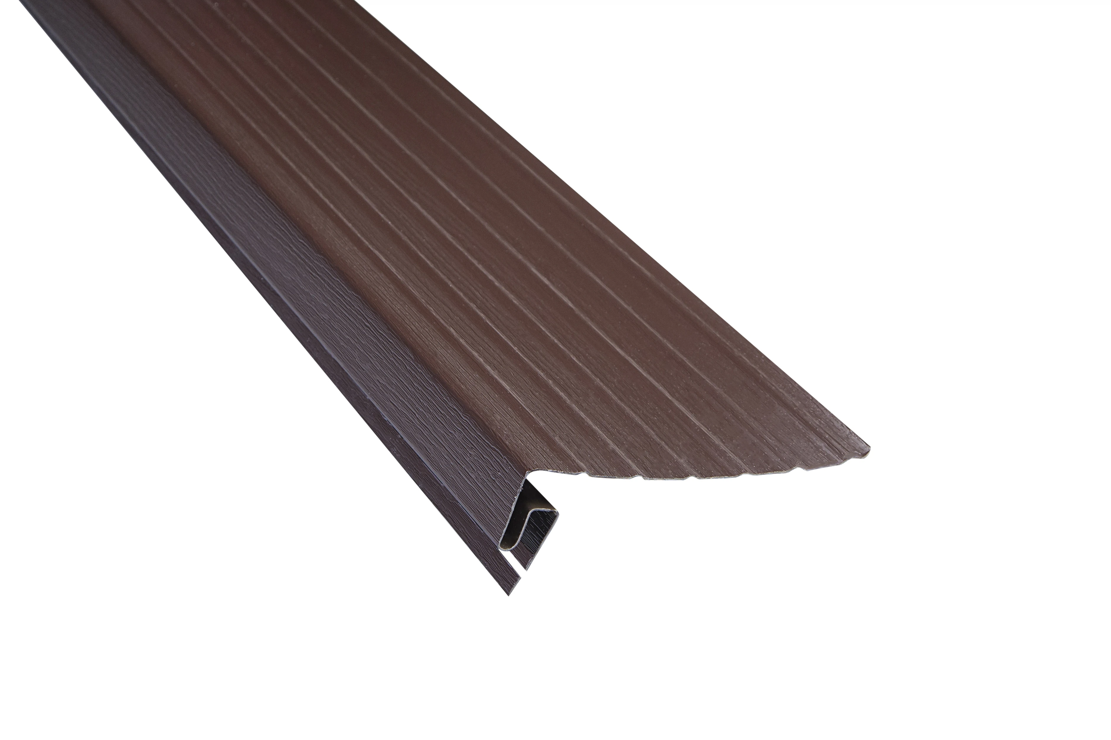 Изображение товара Планка Альта Классика фаска коричневая Т-08, 3м для кровли