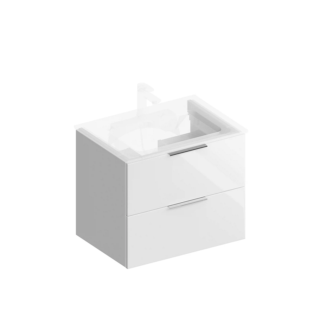 Изображение товара Тумба под раковину Kerama Marazzi PIANO Forte 65 белая подвесная