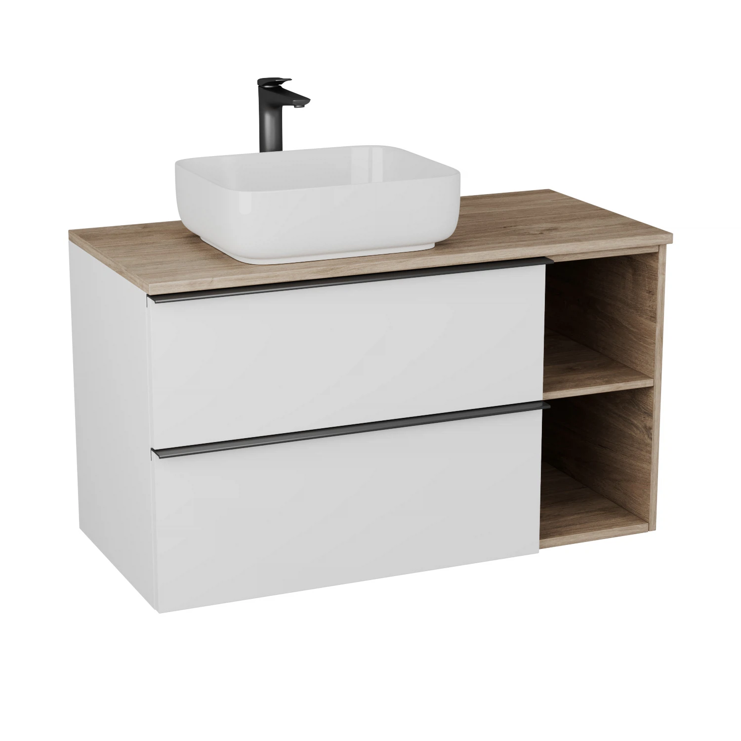 Изображение товара Тумба Veneciana Sangro с раковиной, белая 48х100см 510011/1092