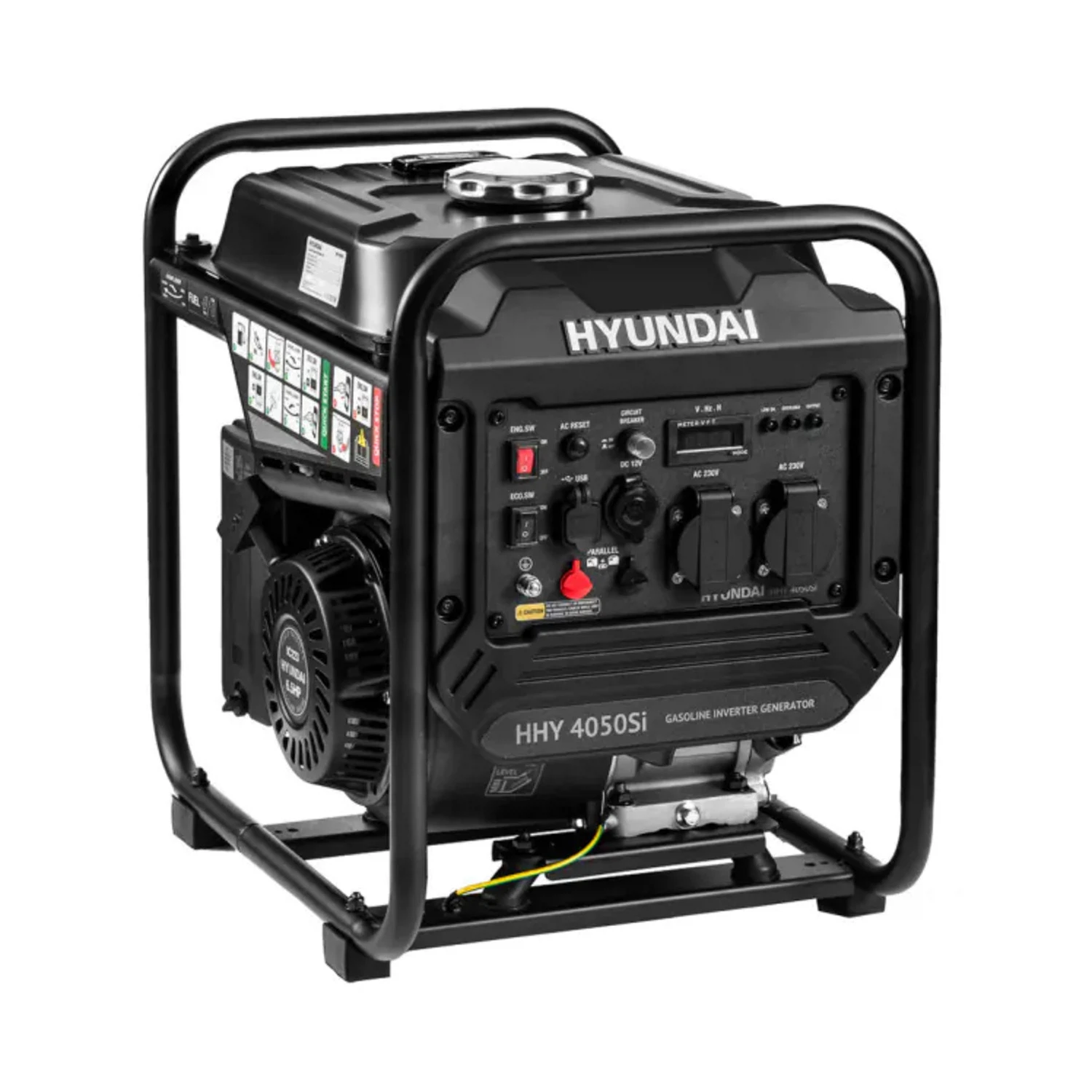 Изображение товара Генератор бензиновый инверторный Hyundai HHY 4050Si мощность 3,5 кВт стабилизация напряжения