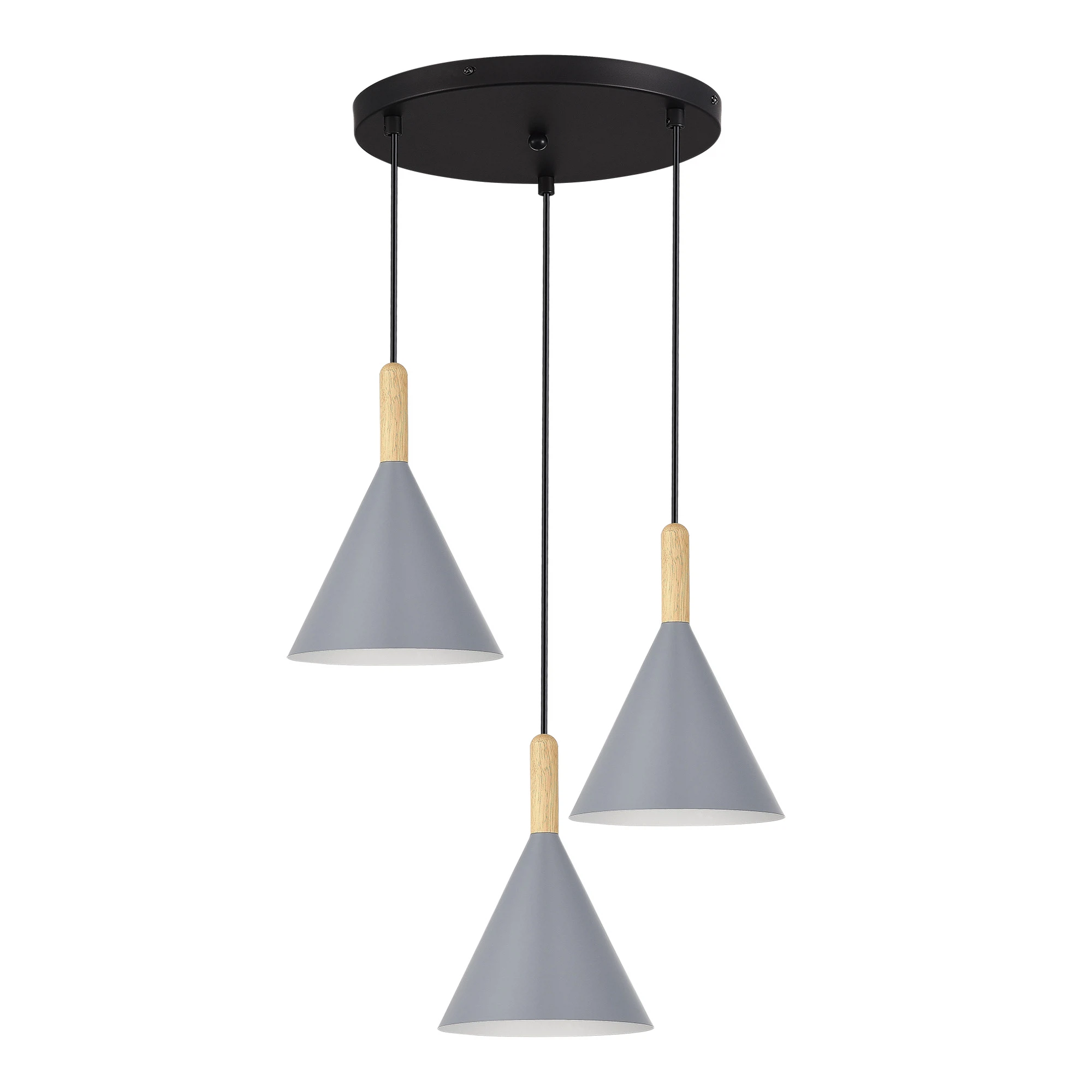 Изображение товара Светильник подвесной ARKET E27 3х40W в скандинавском стиле с регулируемой высотой