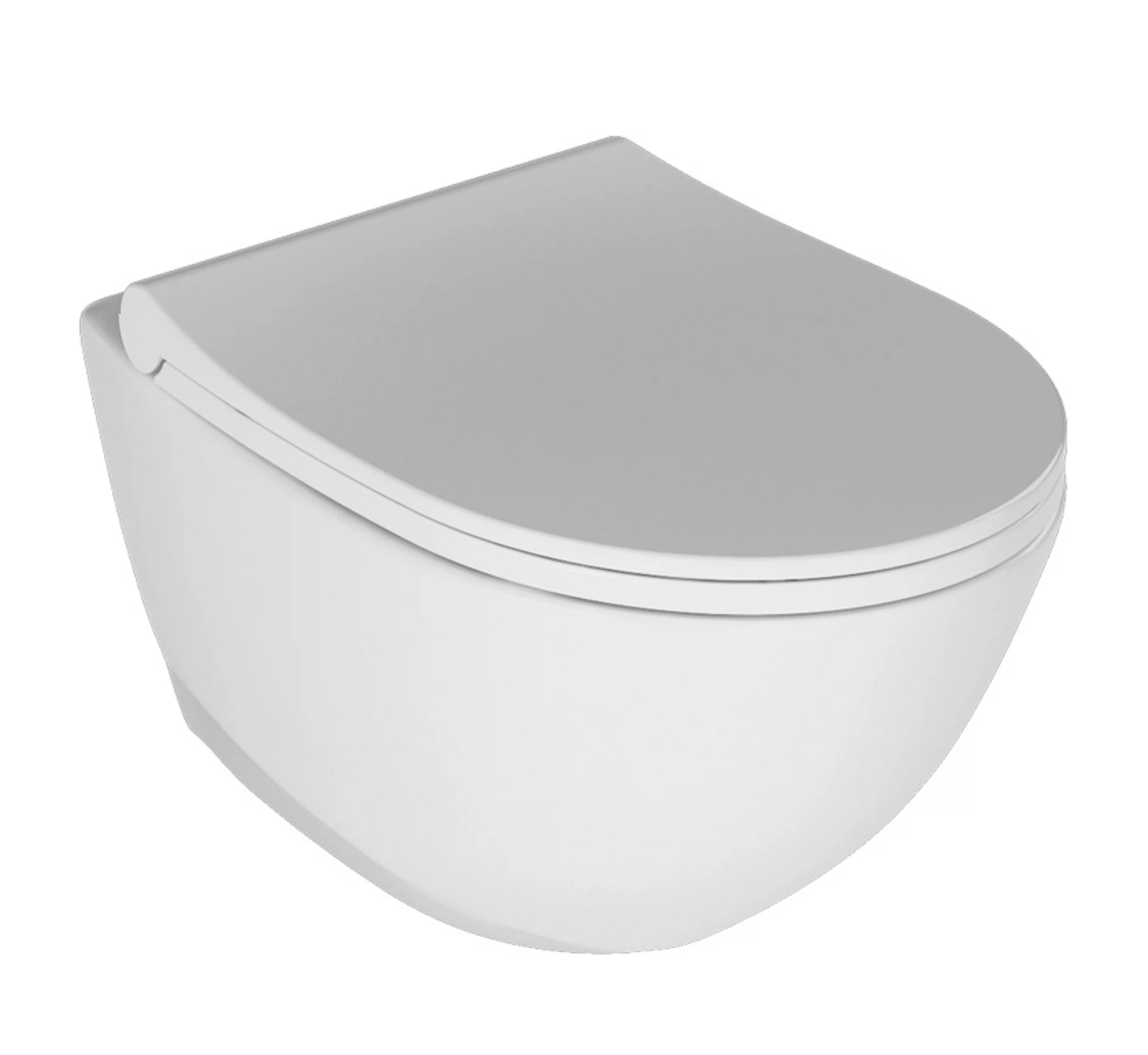 Изображение товара Подвесной безободковый унитаз Concorde с сиденьем из дюропласта и микролифтом