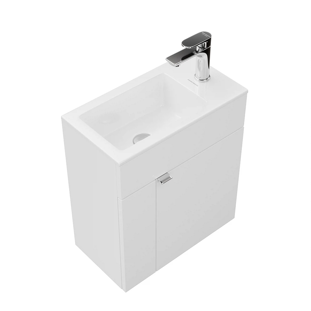 Изображение товара Тумба LATO подвесная с дверцей 50, белая глянцевая Kerama Marazzi арт. LAT.50.1\WHT