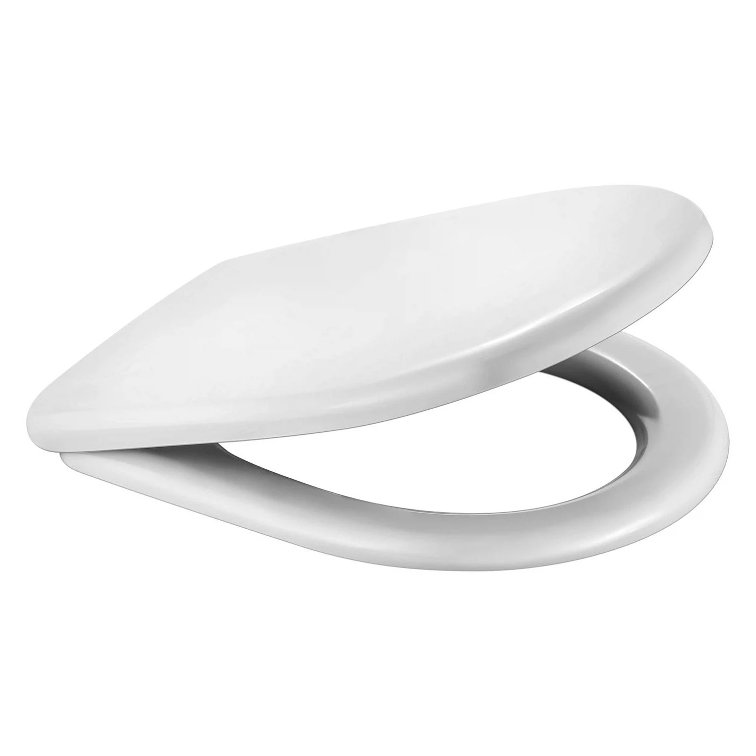 Изображение товара Высококачественное белое сиденье для унитаза WAVE W-CS-5d из дюропласта