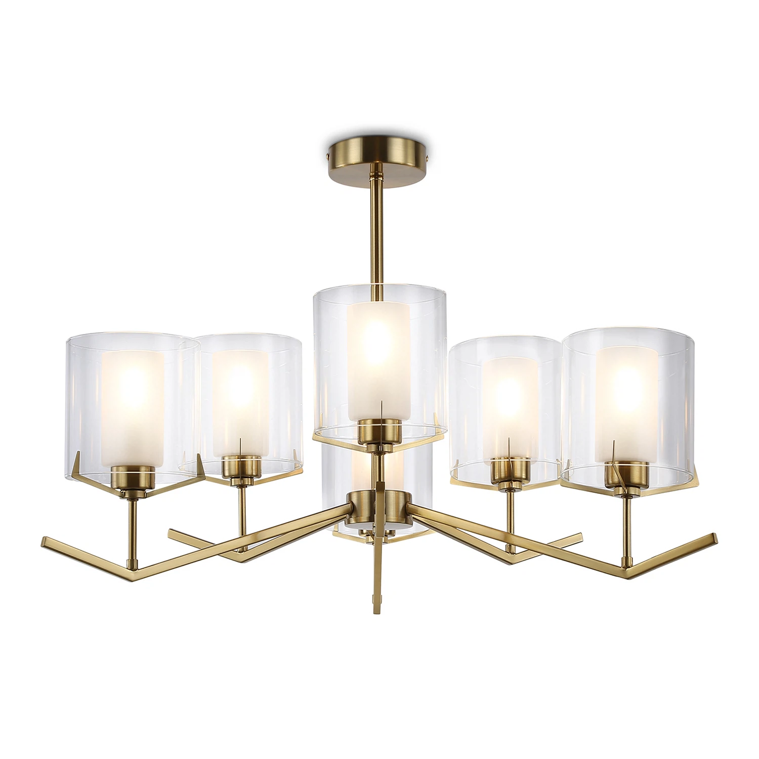 Изображение товара Люстра на штанге AMBRELLA LIGHT 6 ламп, 40Вт, IP20 Латунь LH57008