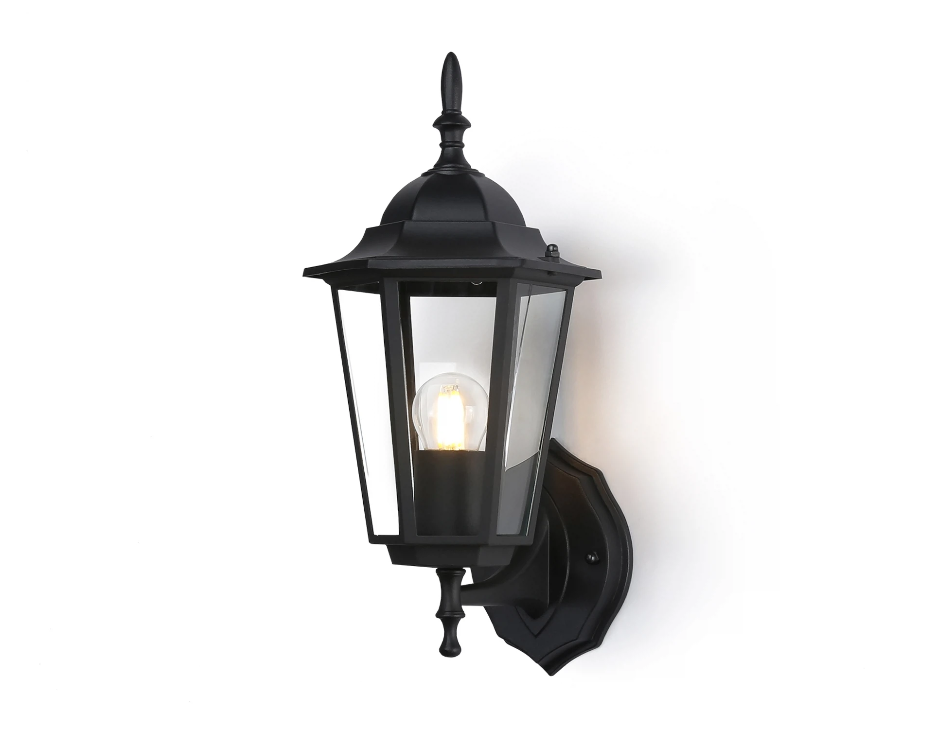 Изображение товара Светильник уличный настенный ST2010 AMBRELLA LIGHT черный/прозрачный IP54 E27 max 40W 360*150*210