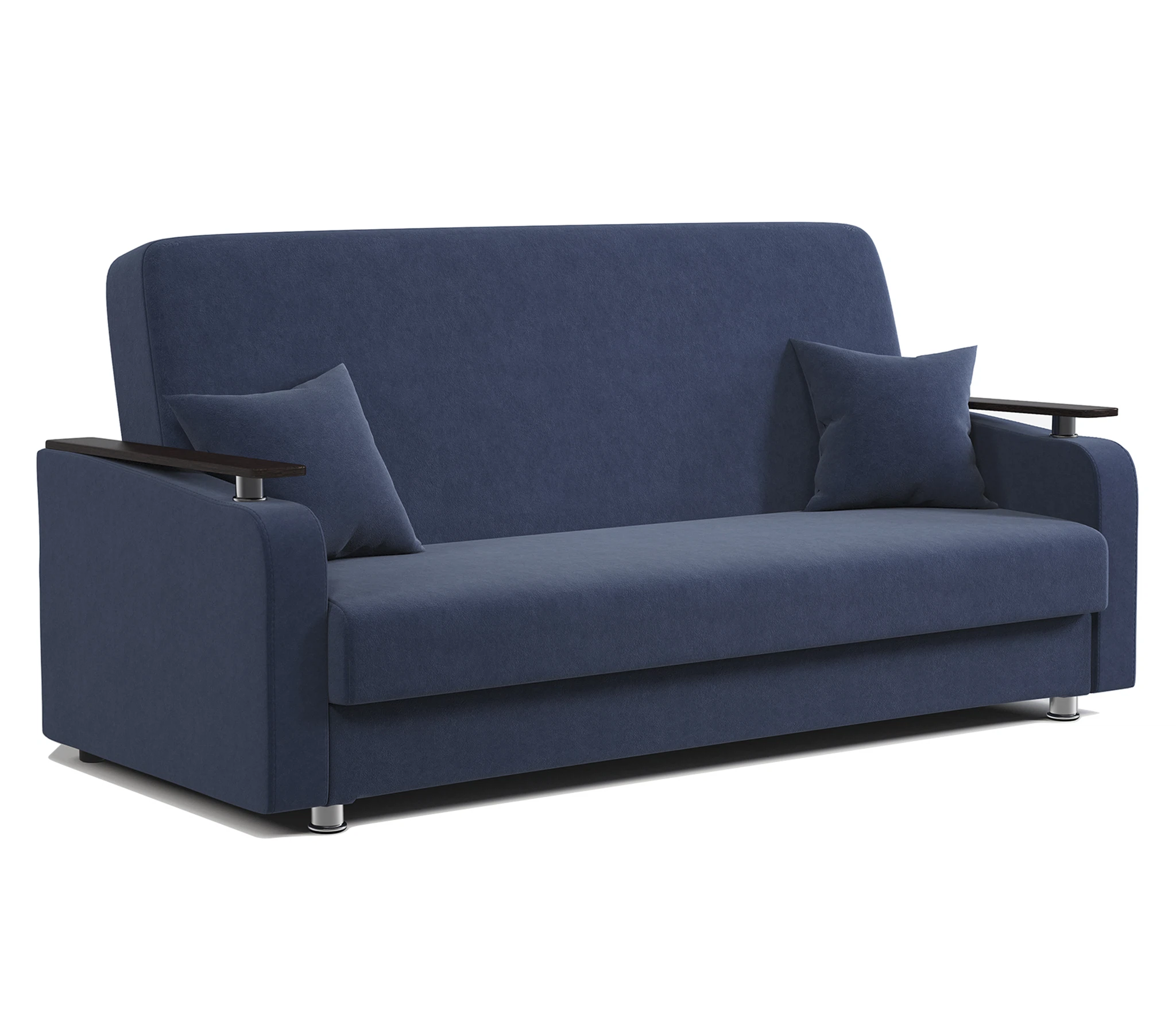 Изображение товара Диван-книжка Мелодия ДП №1 велюр Ультра миднайт 215 см с ящиком и механизмом книжка