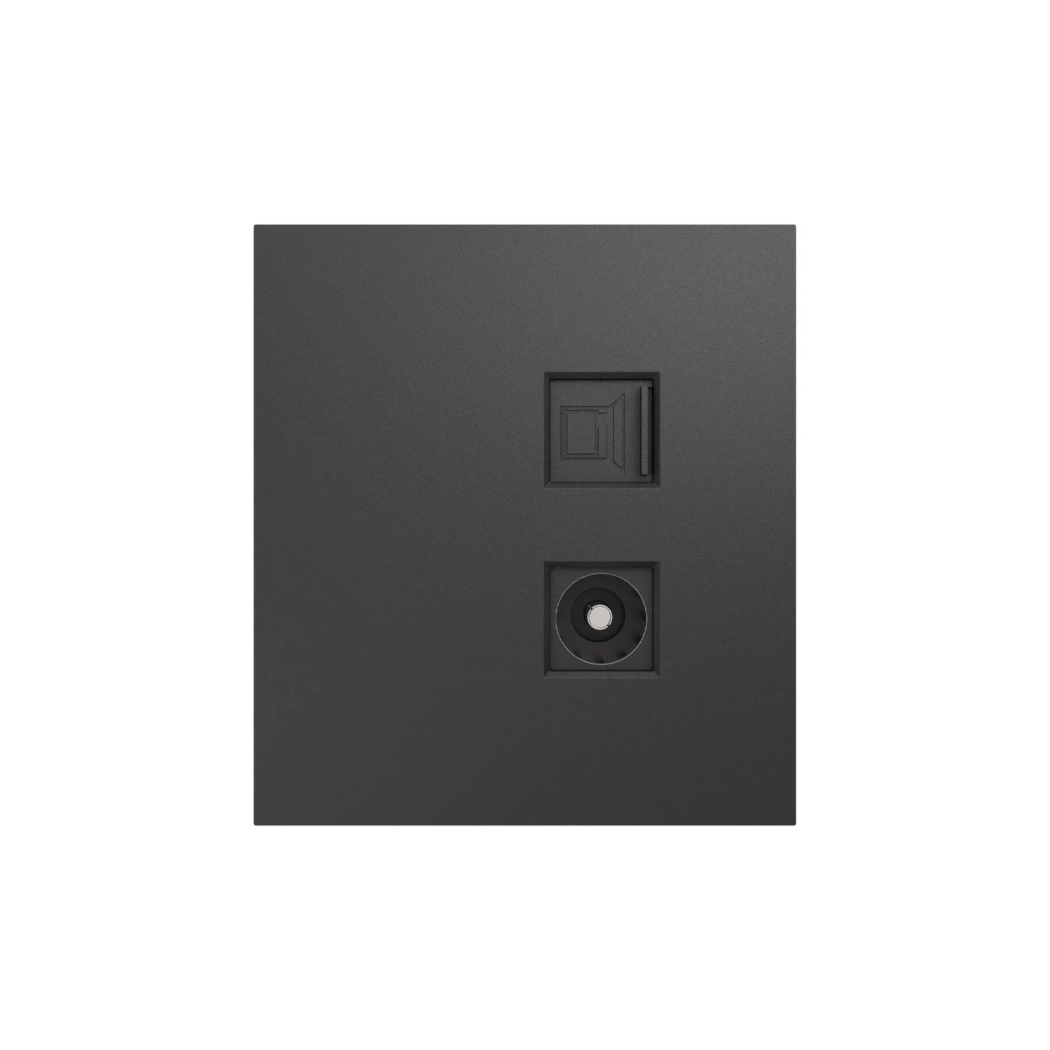 Изображение товара Розетка STRONG компьютерная RJ45 кат6 + TV с/у графит KRANZ