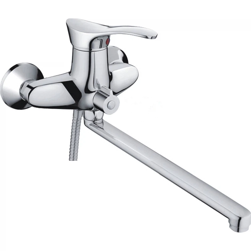 Изображение товара Смеситель для ванны с поворотным изливом и душем Mitte FASHION арт FSN01BL хром