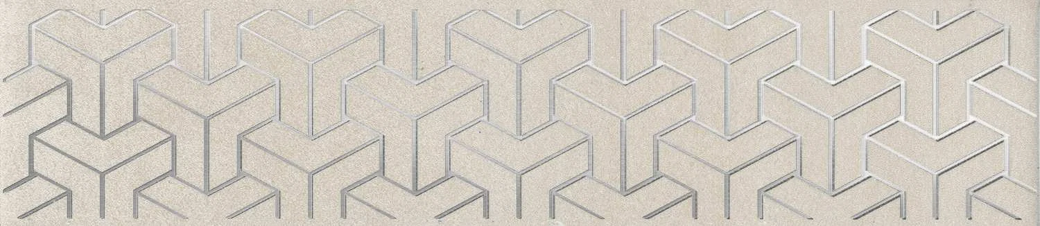 Изображение товара Бордюр керамический Ломбардиа бежевый матовый 25x5,4 см для стен и полов