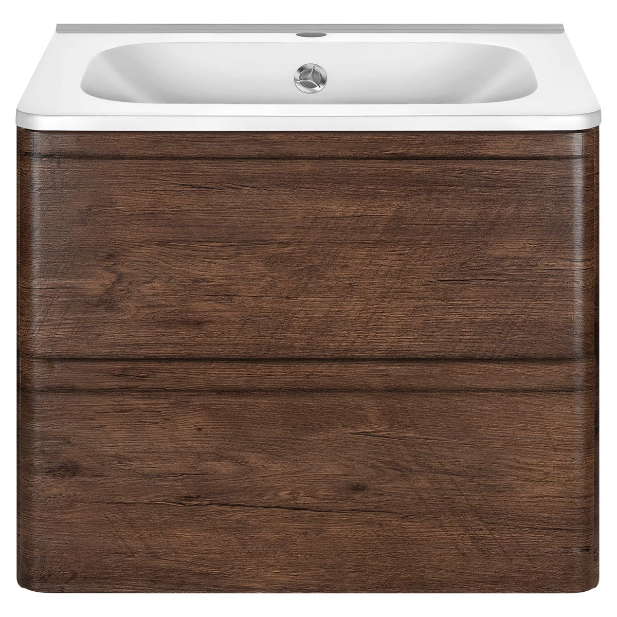 Изображение товара Тумба под раковину Vincea Vico 600, подвесная, 2 ящика, R.Wood