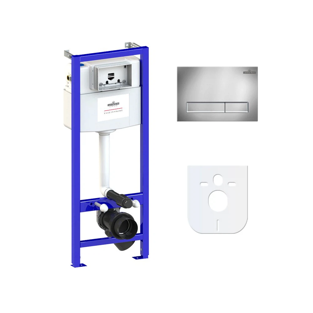 Изображение товара Инсталляция для унитаза Lavinia Boho Relfix с клавишей хром 25 лет гарантии