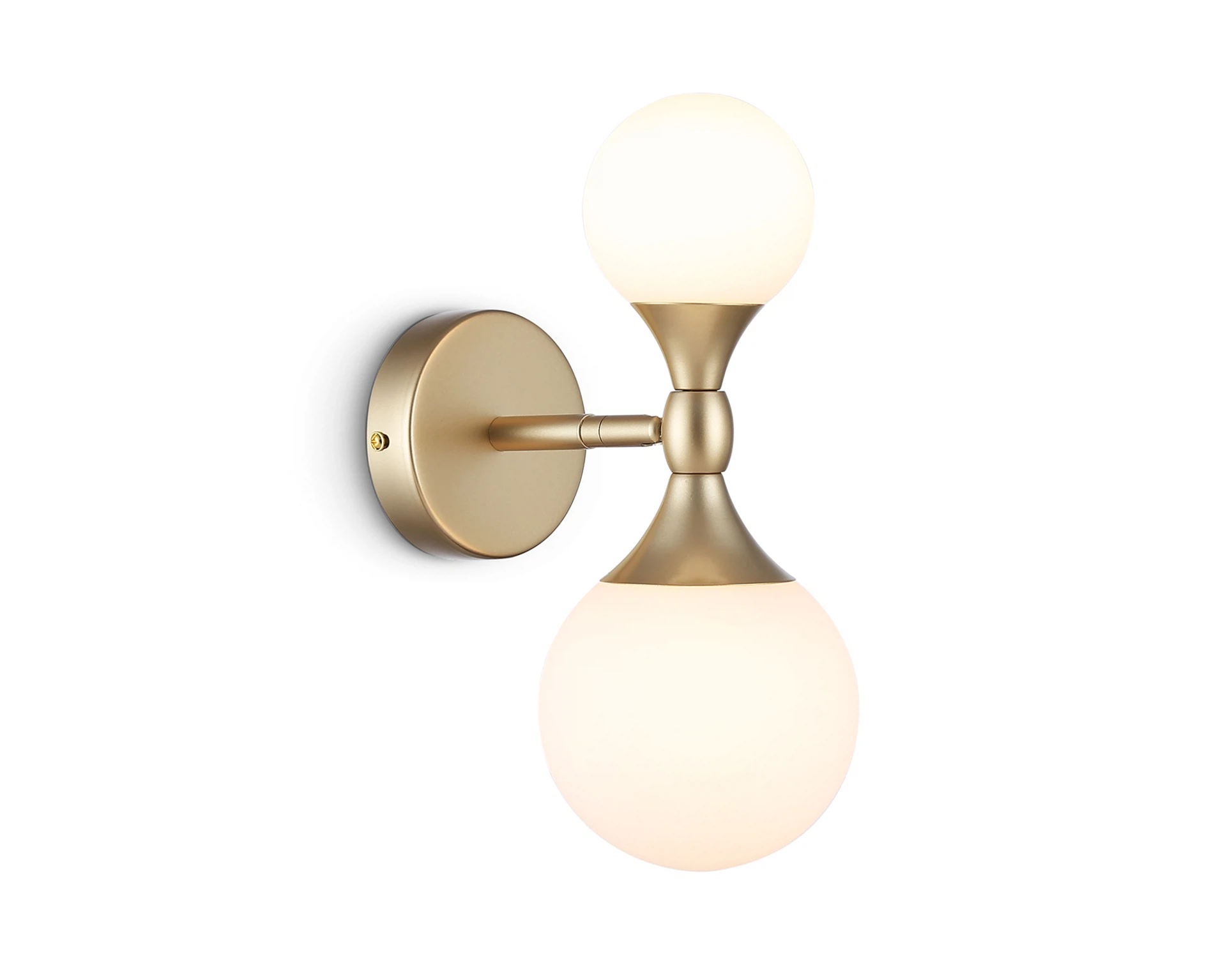 Изображение товара Настенный светильник Ambrella Light LH51053 золотой с белым матовым плафоном