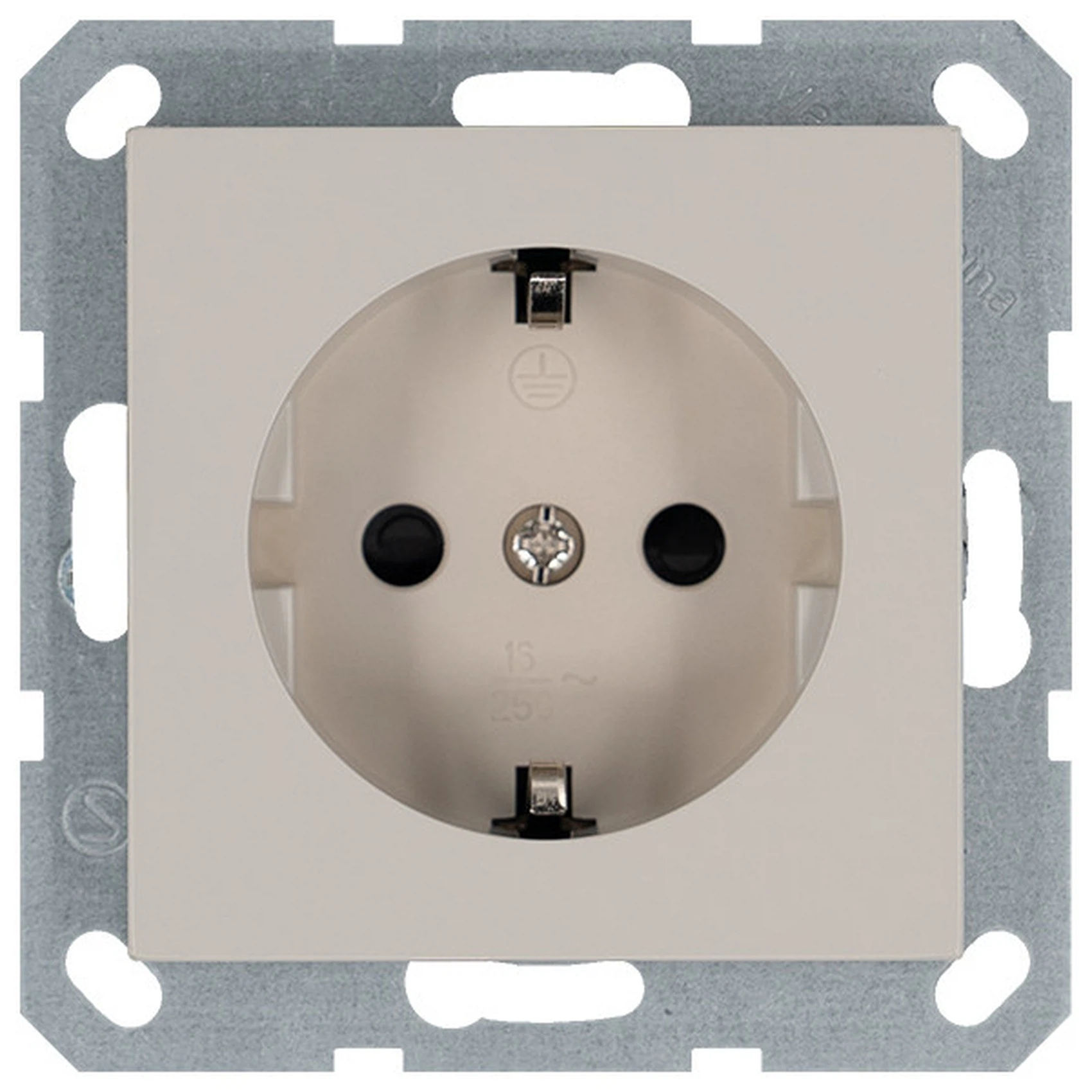 Изображение товара Розетка с защитными шторками Jasmart G Тауп 16A 250V для скрытого монтажа