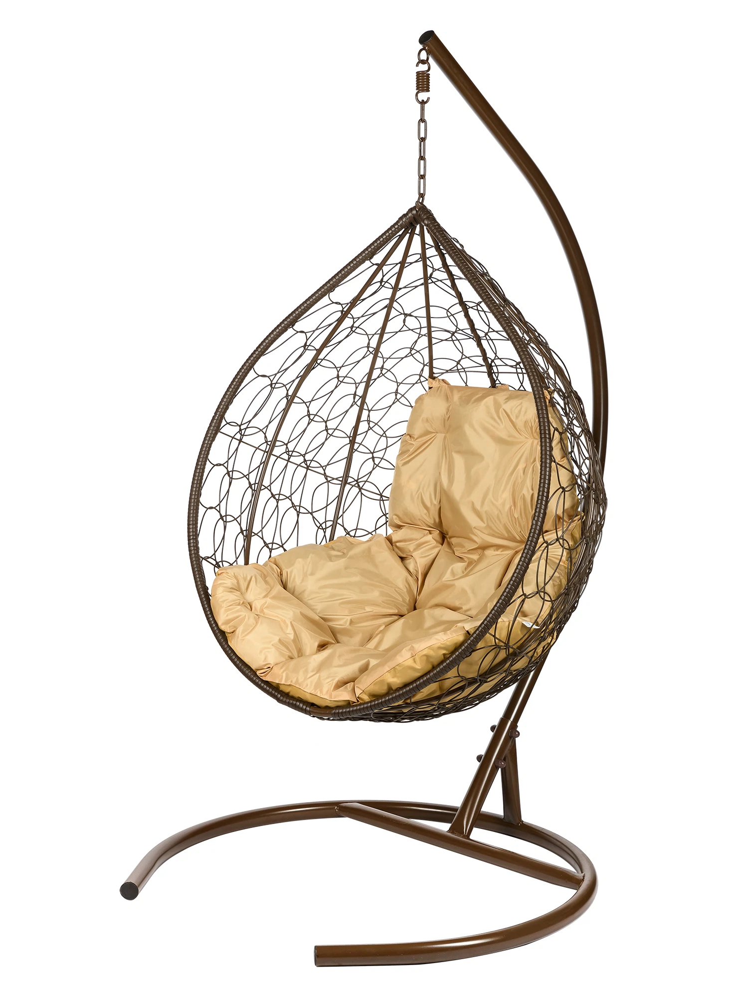 Изображение товара Подвесное кресло Tropica с бежевой подушкой стильное и прочное