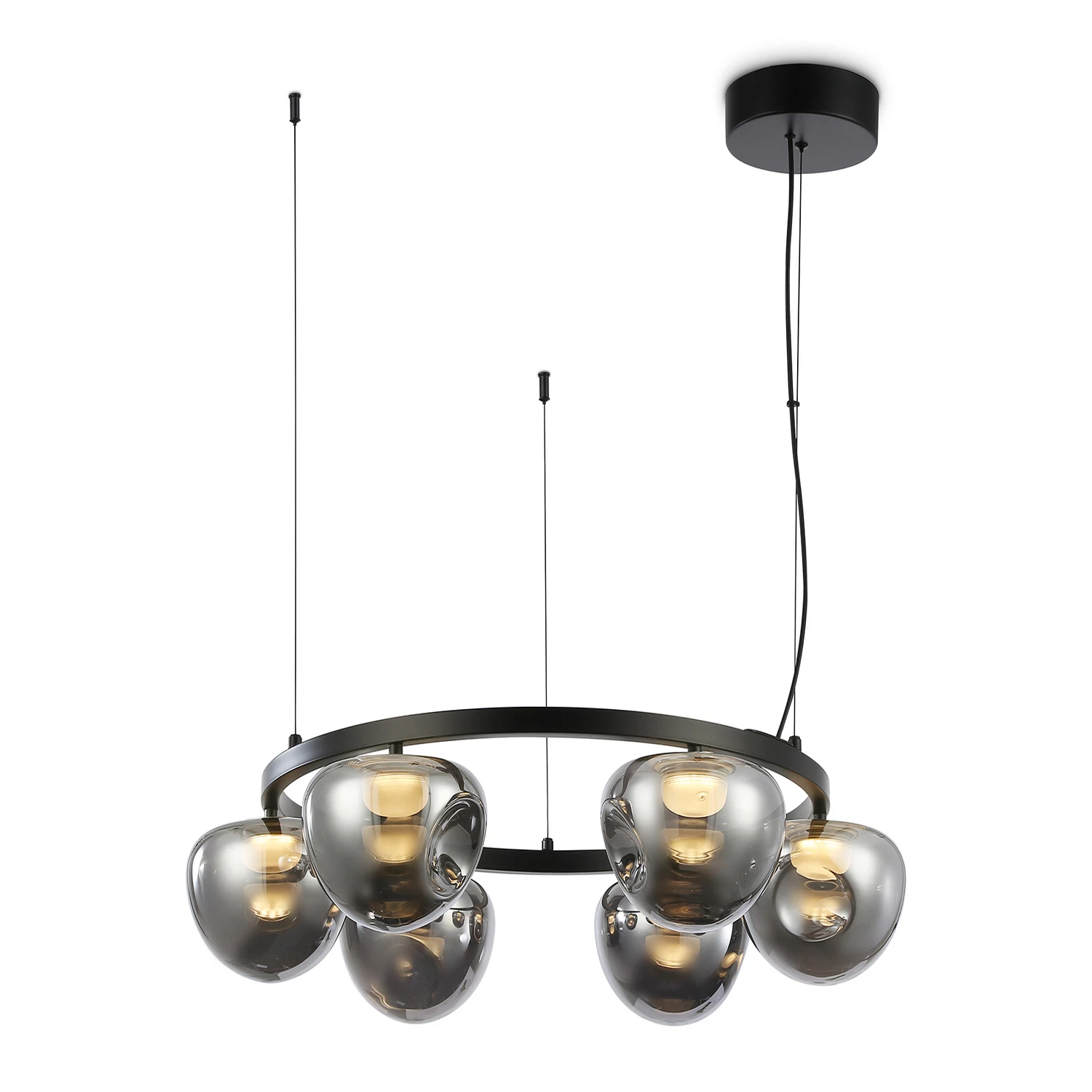 Изображение товара Люстра подвесная AMBRELLA LIGHT 6 ламп, 36Вт, IP20 Черный LH12003