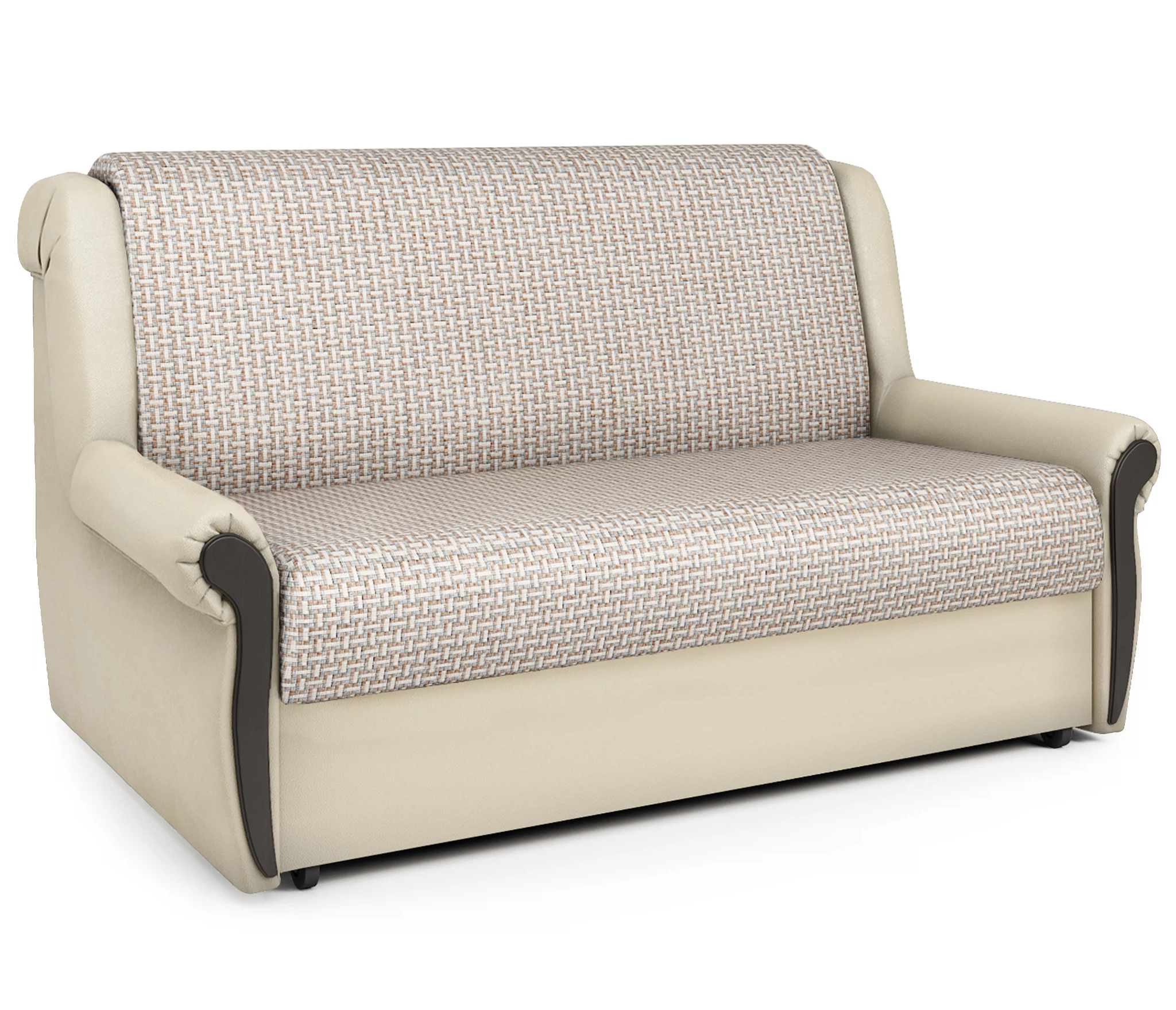 Изображение товара Диван-кровать Аккорд М 140 Корфу беж и экокожа беж стильный и функциональный