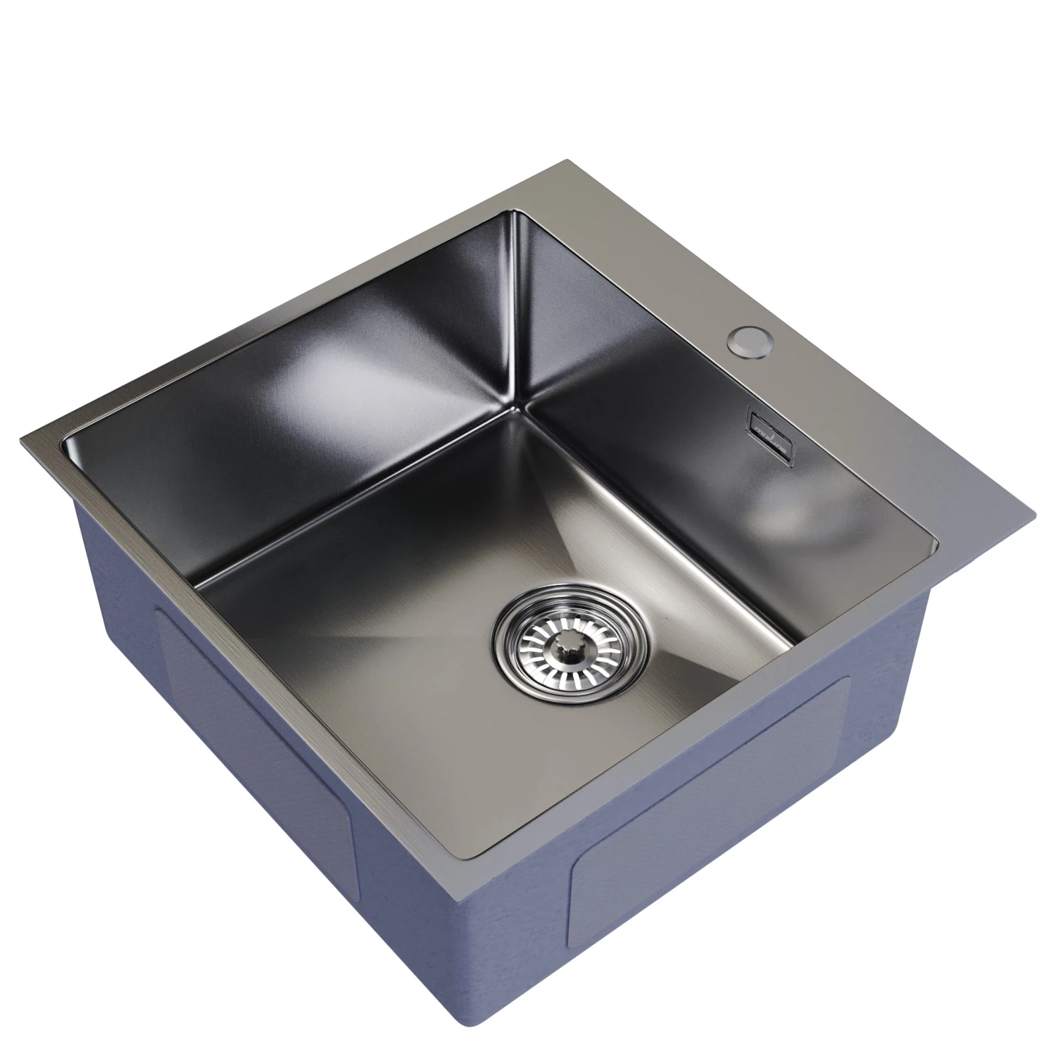 Изображение товара Мойка кухонная врезная из нержавеющей стали Mixline Pro 50x50 с сифоном сатин