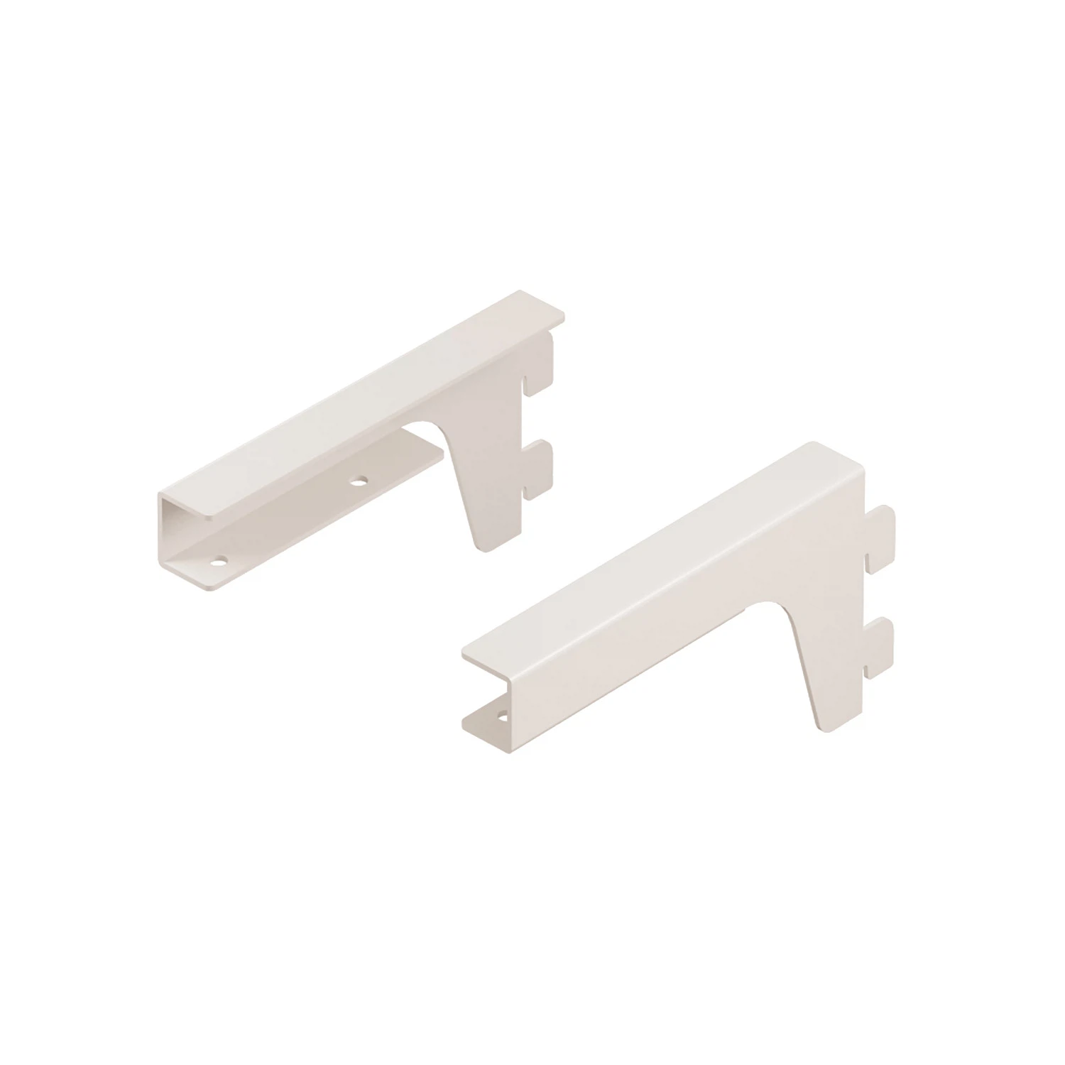 Изображение товара Кронштейны Larvij для ЛДСП полок, 150x70x18 мм, магнолия, 2 шт.