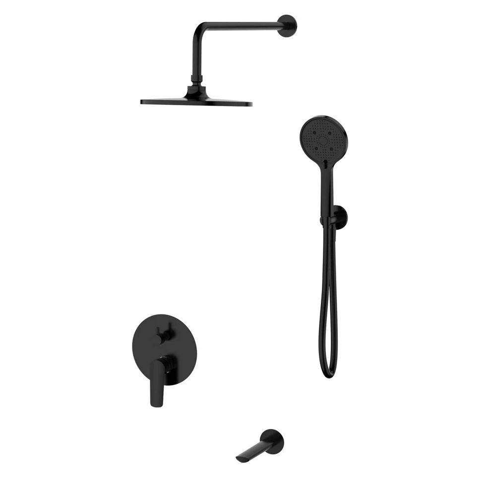 Изображение товара Душевая система встраиваемая ESKO Lagos Black SET7in1LGB, черный