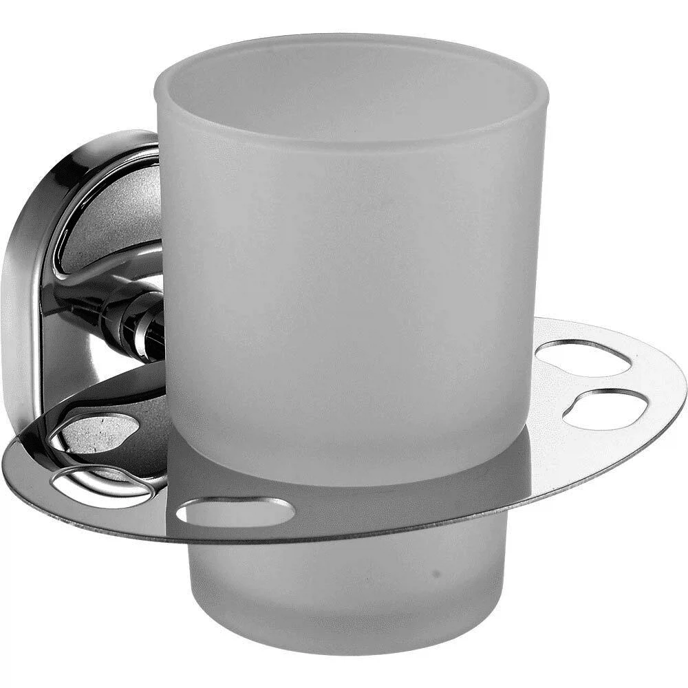 Изображение товара Держатель со стаканом Fashun A1906-1 для зубных щеток, хром