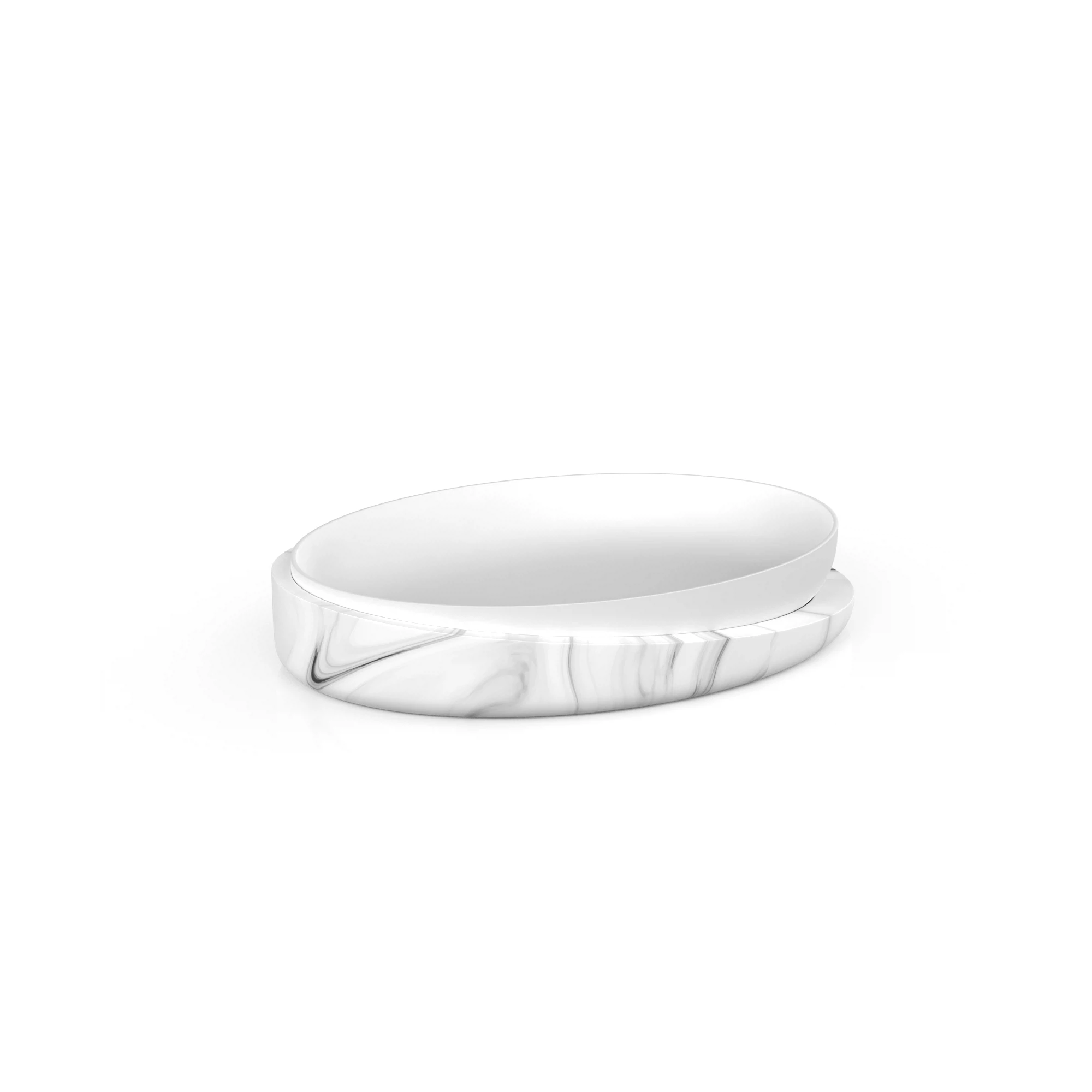 Изображение товара Мыльница настольная, MARBLE LIGHT, полирезин