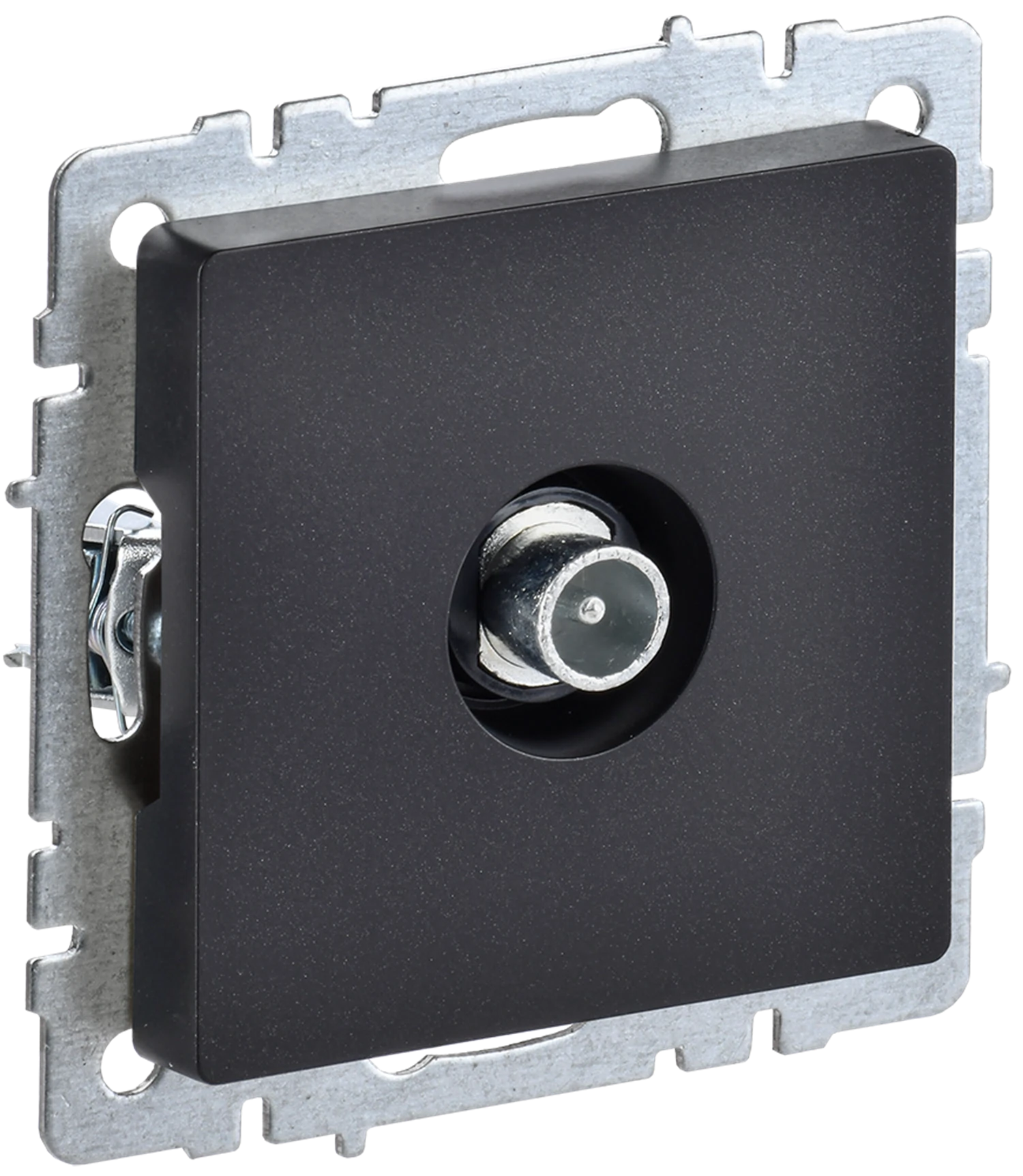 Изображение товара Розетка TV проходная IEK BRITE BASE Черный РТВ10-0-БрЧ.